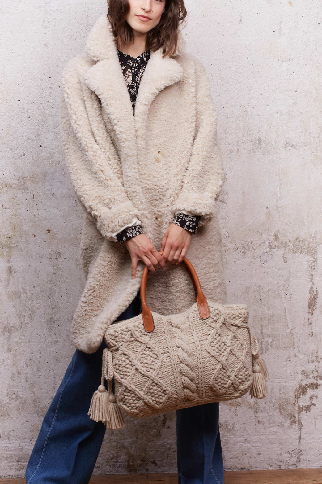 Manteau doux en fausse fourrure - SOLENNE Faume - seconde main