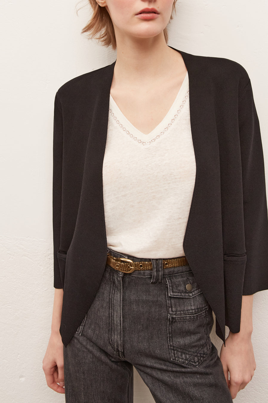 ELSA - Gilet fin en maille serrée Faume - seconde main