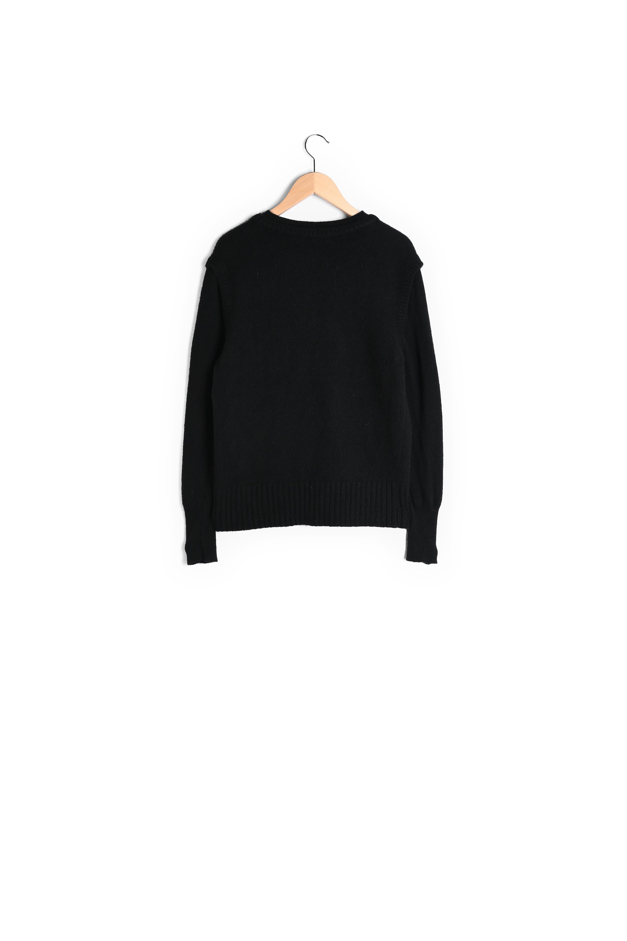 Pull trompe l'oeil en laine - LAURA Faume - seconde main