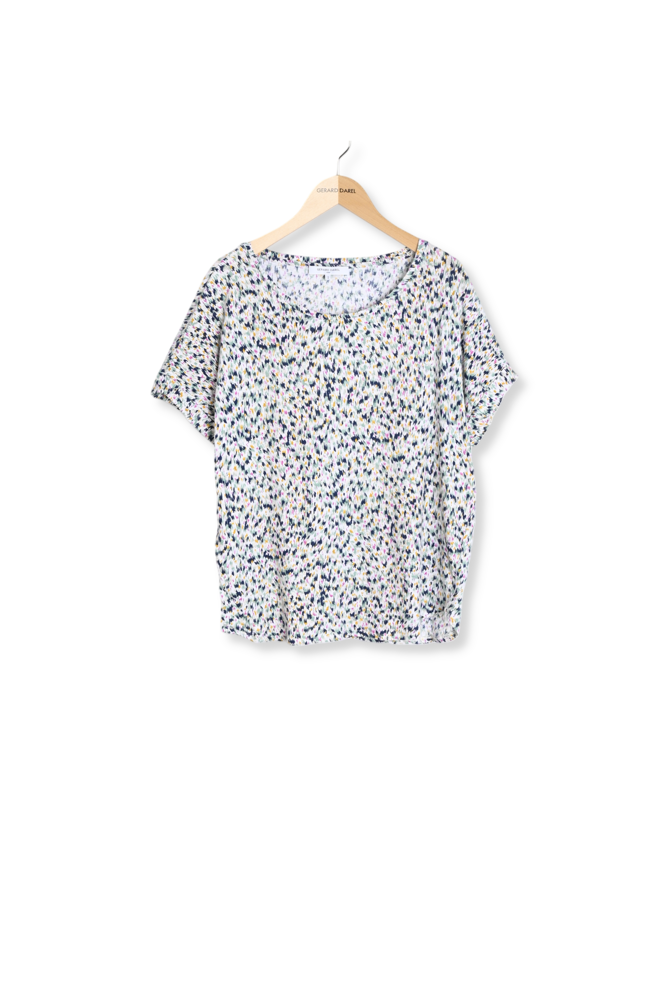 Tee-shirt imprimé en coton et lin Faume - seconde main