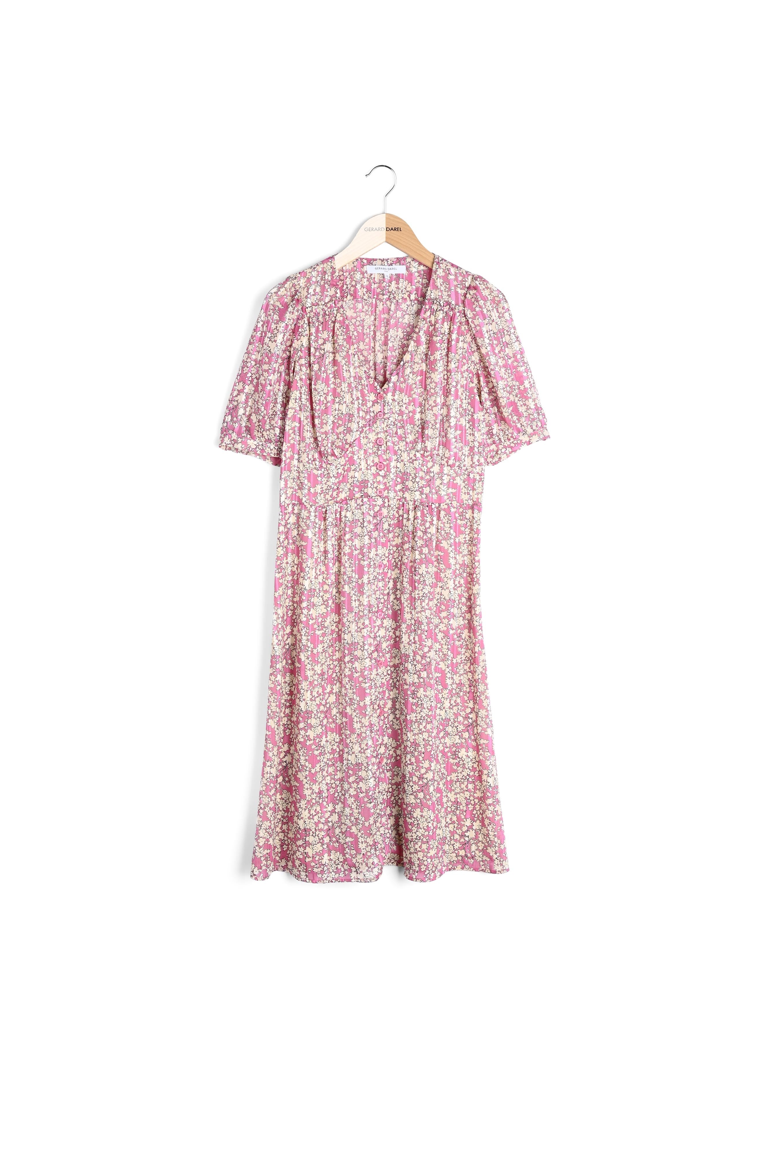 Robe mi-longue à fleurs - JAMES Faume - seconde main