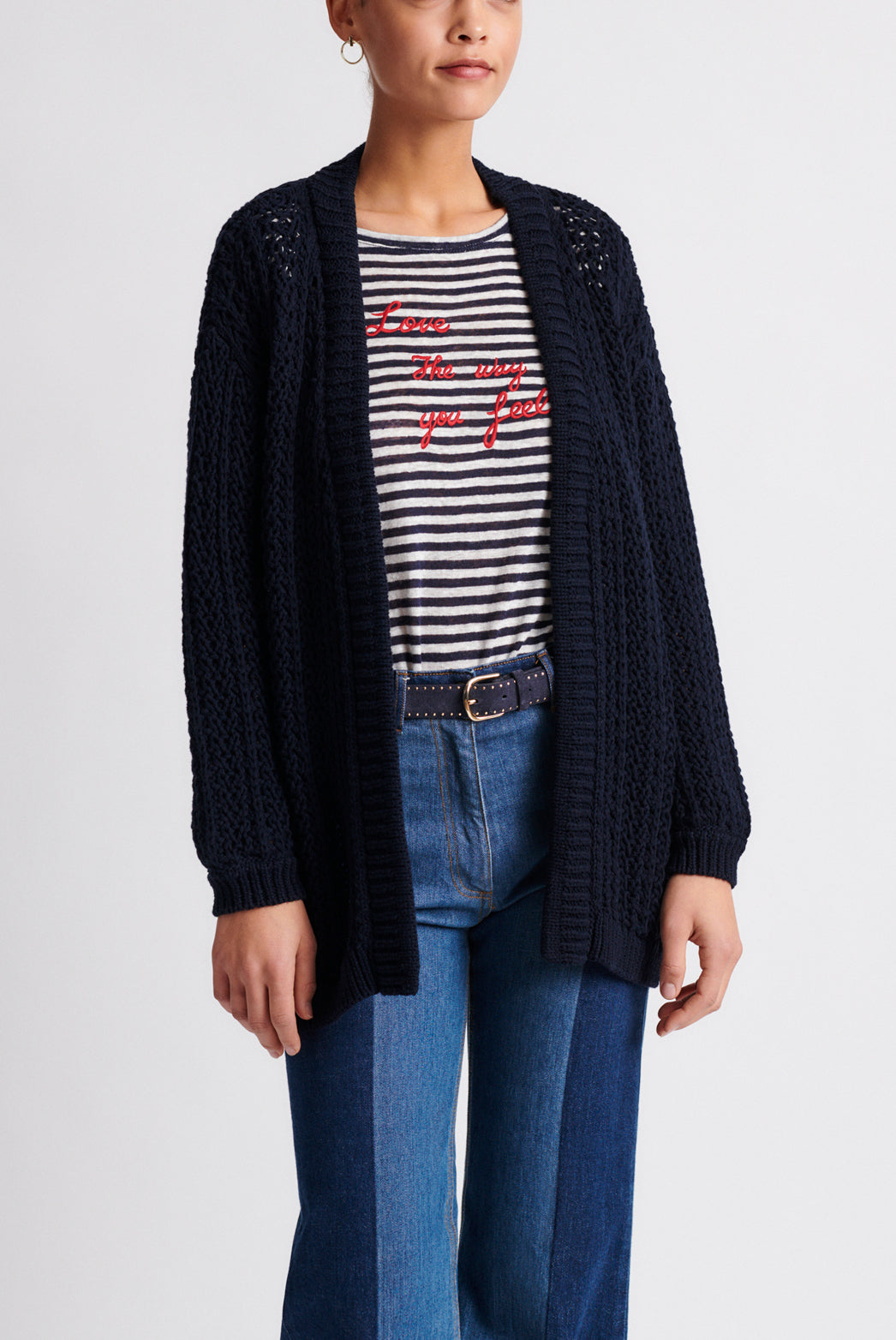 EUDEMIA - Gilet en coton peigné Faume - seconde main