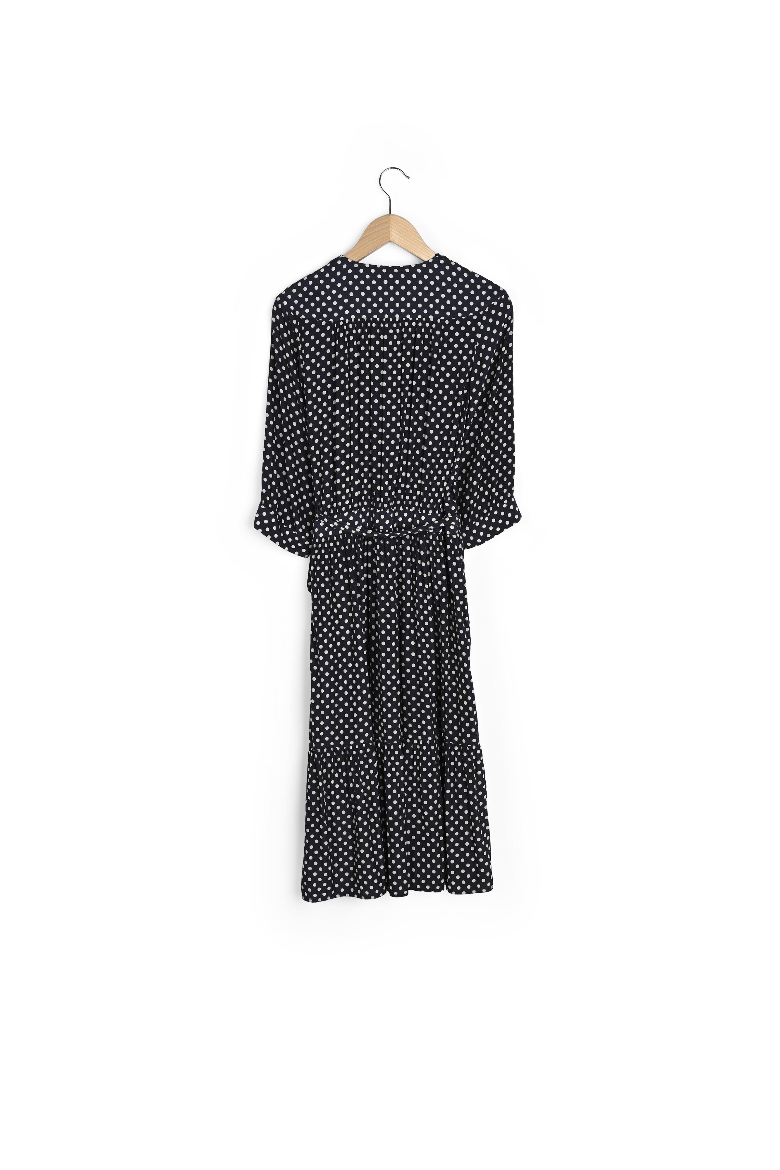 SASHA - Robe cache-c½ur à pois Faume - seconde main