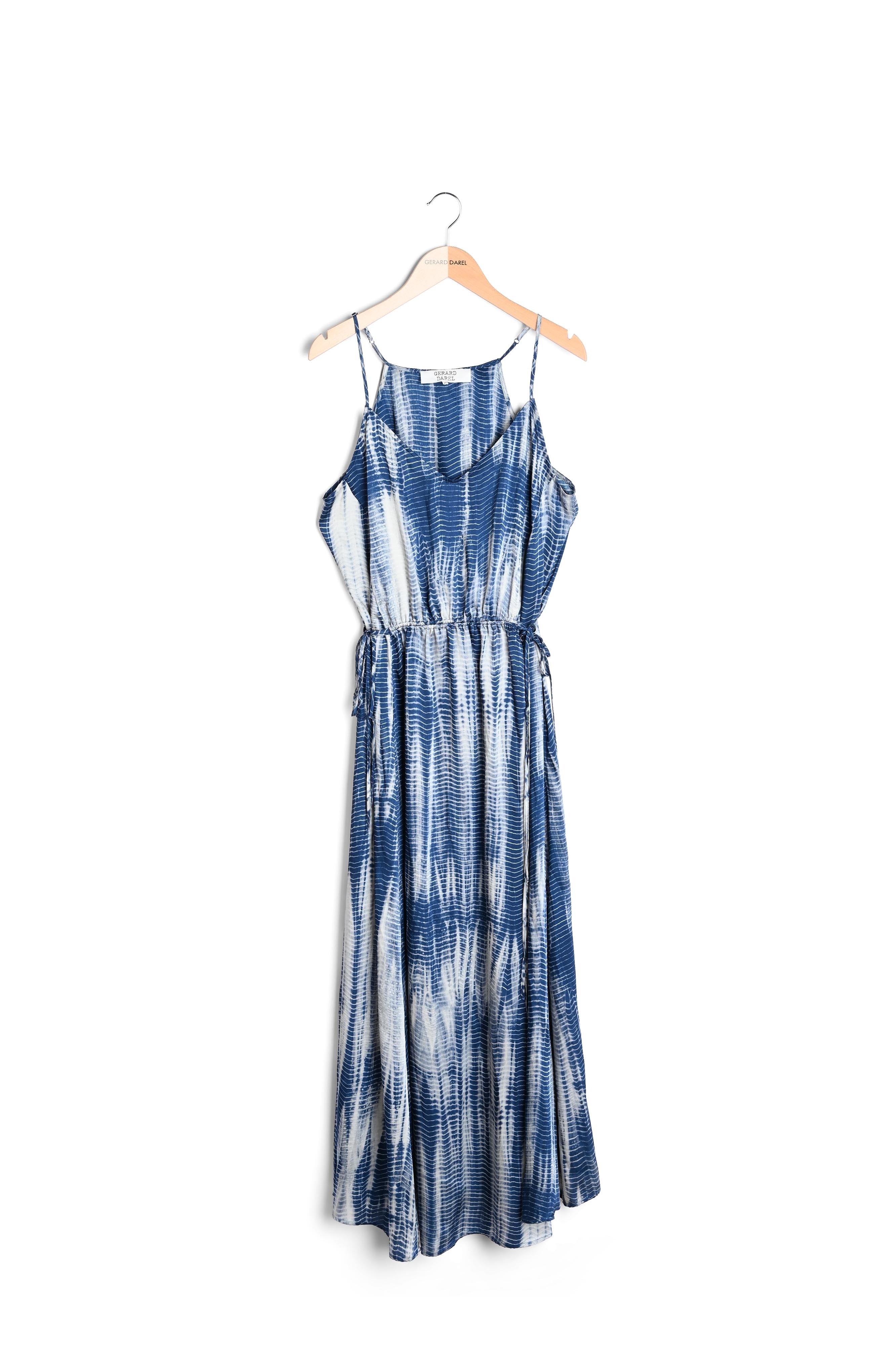 SAHANA - Robe longue à bretelles Tie and Dye Faume - seconde main