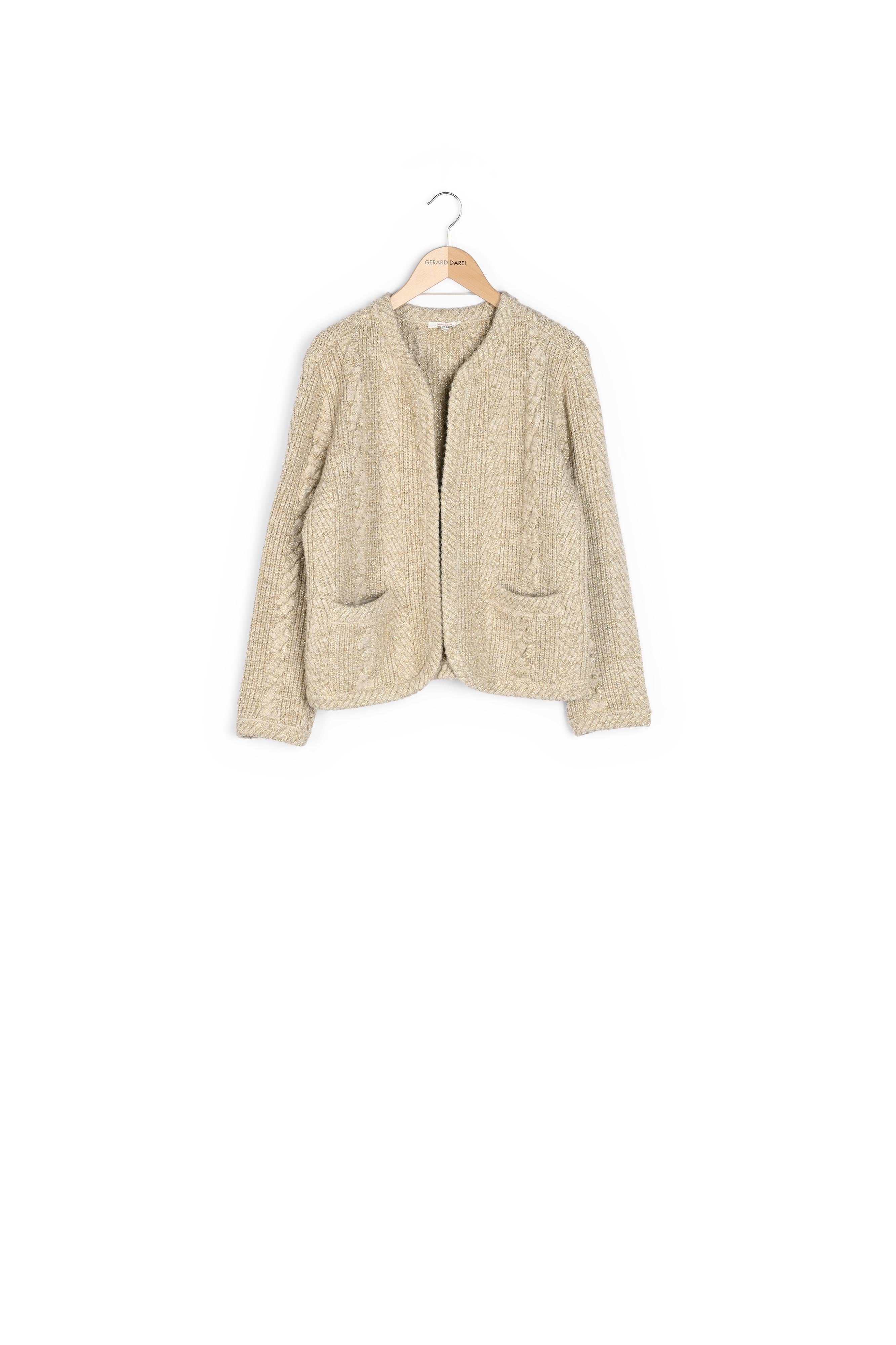 Gilet épais d'hiver en maille et lurex - BONY Faume - seconde main