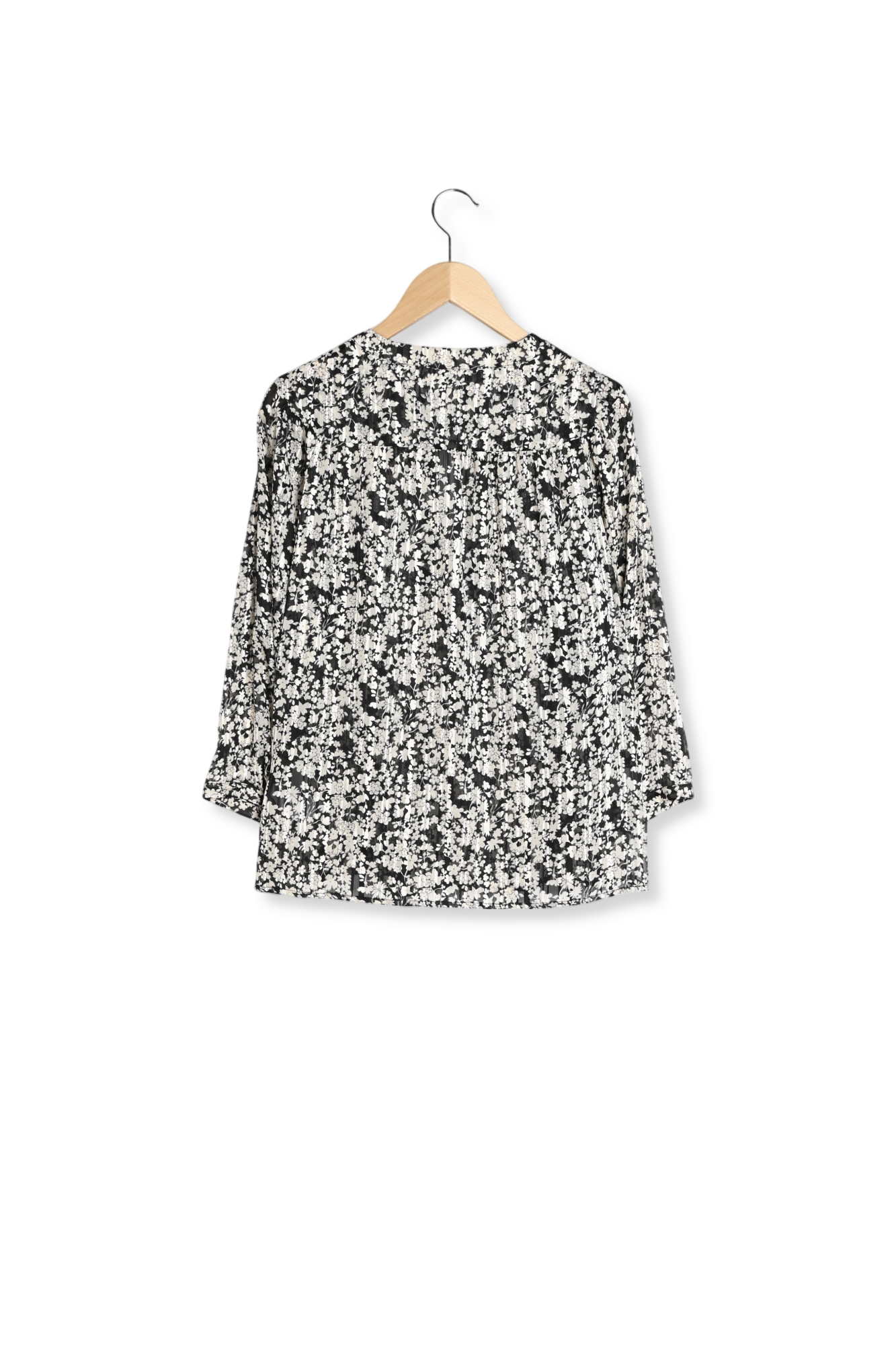 Blouse en mousseline à fleurs - COCO Faume - seconde main
