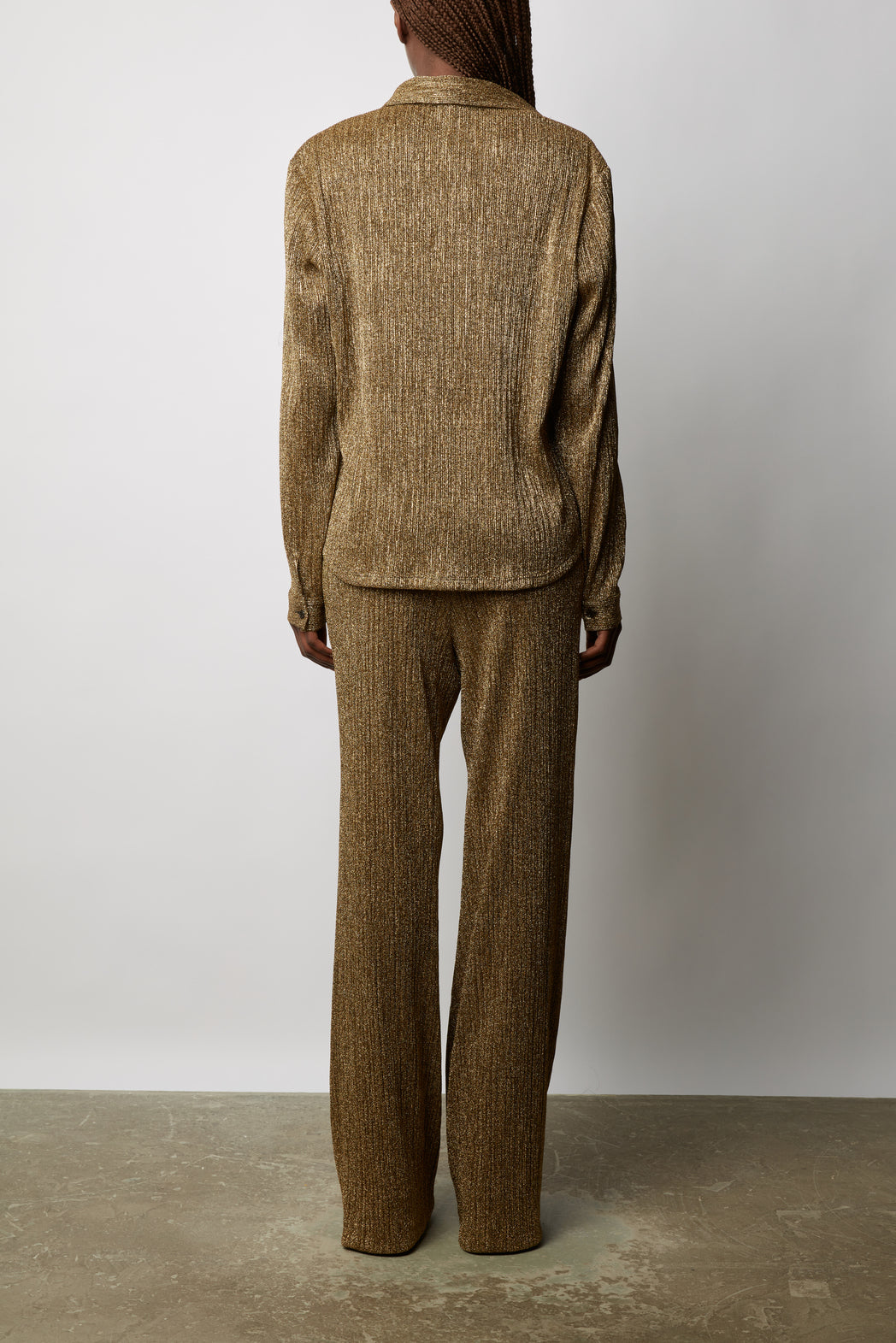 Chemise en lurex doré - NAIKE Faume - seconde main