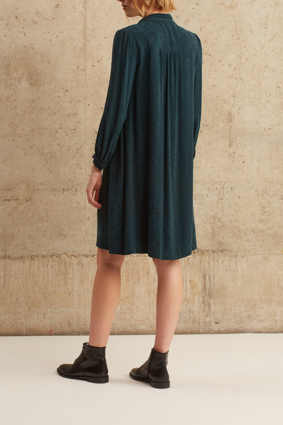 Robe trapèze à smocks - JAIMIE Faume - seconde main