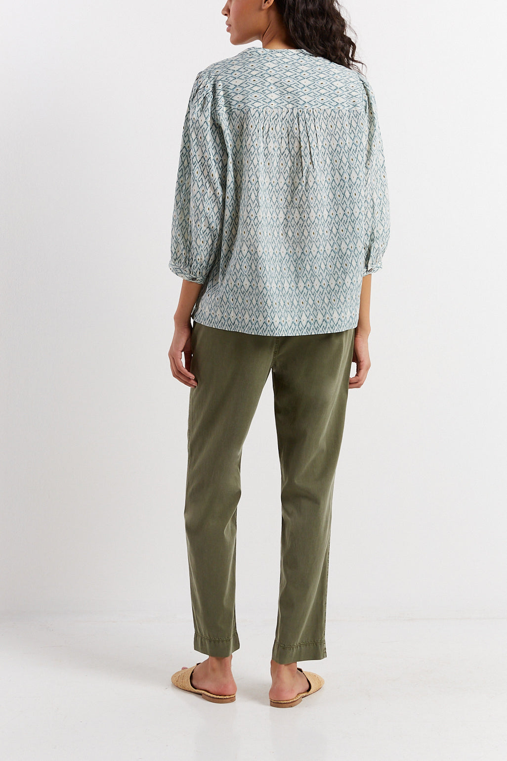 Blouse en voile de coton imprimé - CLOTHILDE Faume - seconde main