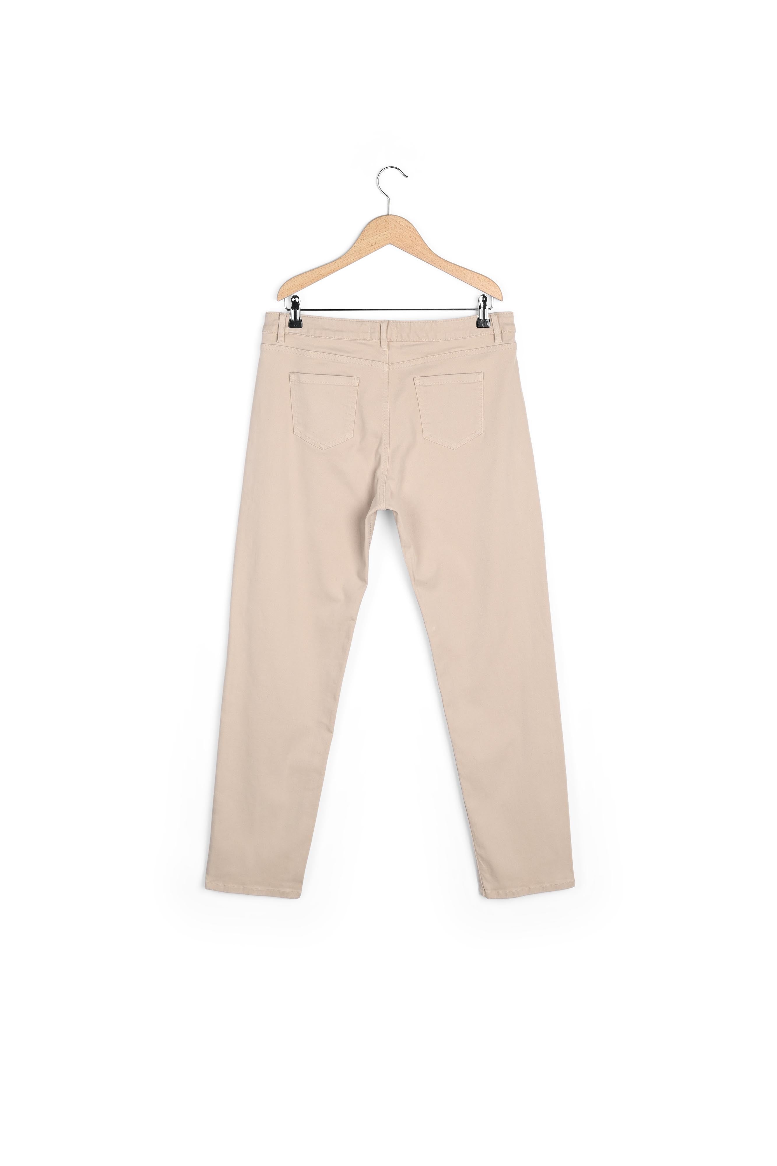 LILA - Pantalon cigarette en toile mélangée Faume - seconde main