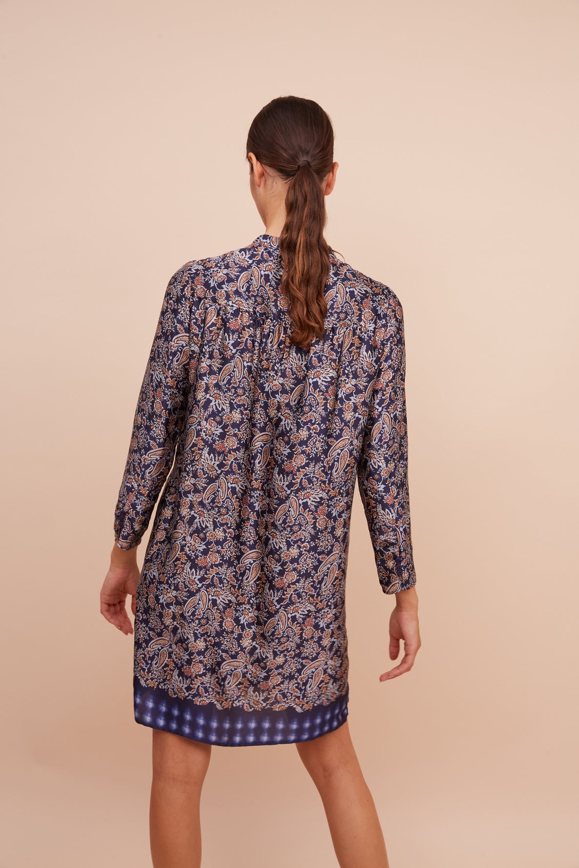 Robe imprimée à plastron - JOY Faume - seconde main