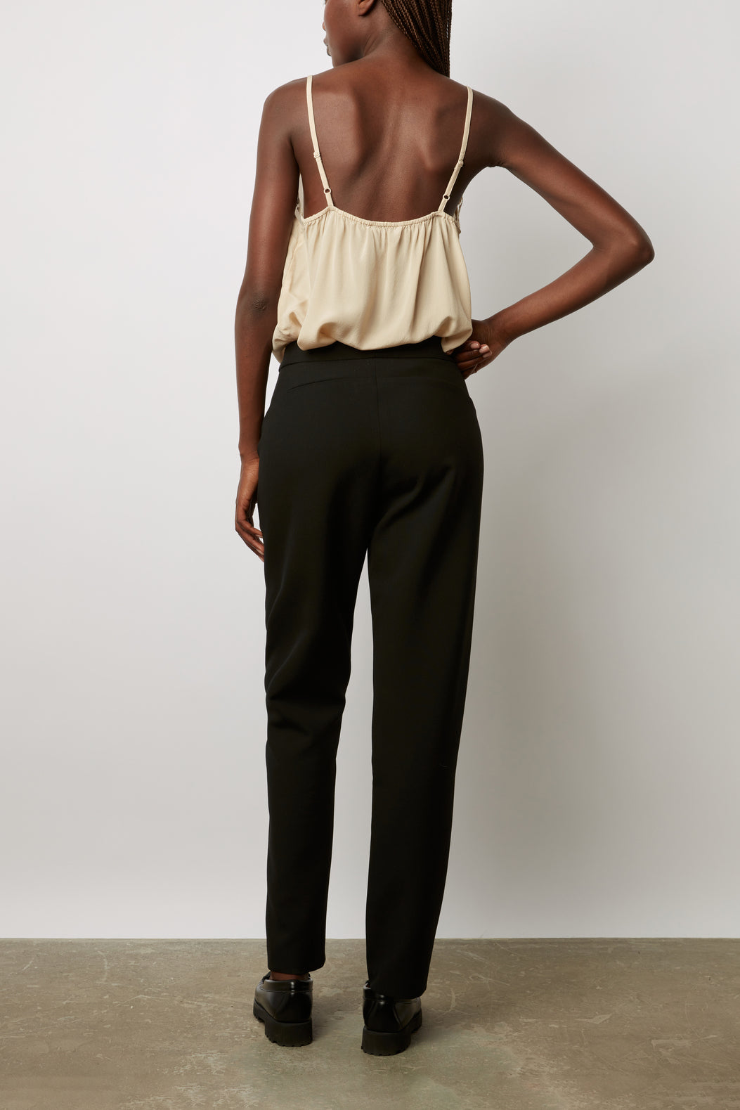 Pantalon droit avec détails dorés - EDNA Faume - seconde main