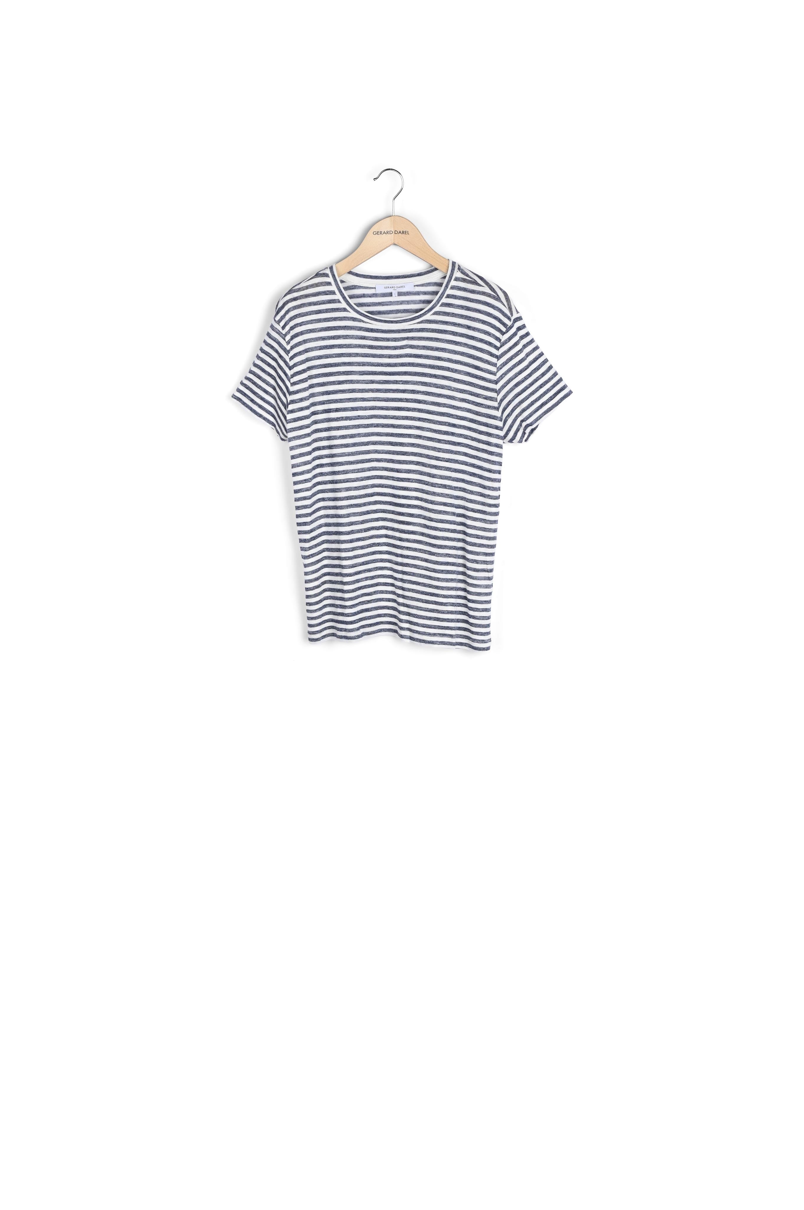 JILL - Tee-shirt à rayures en lin mélangé Faume - seconde main