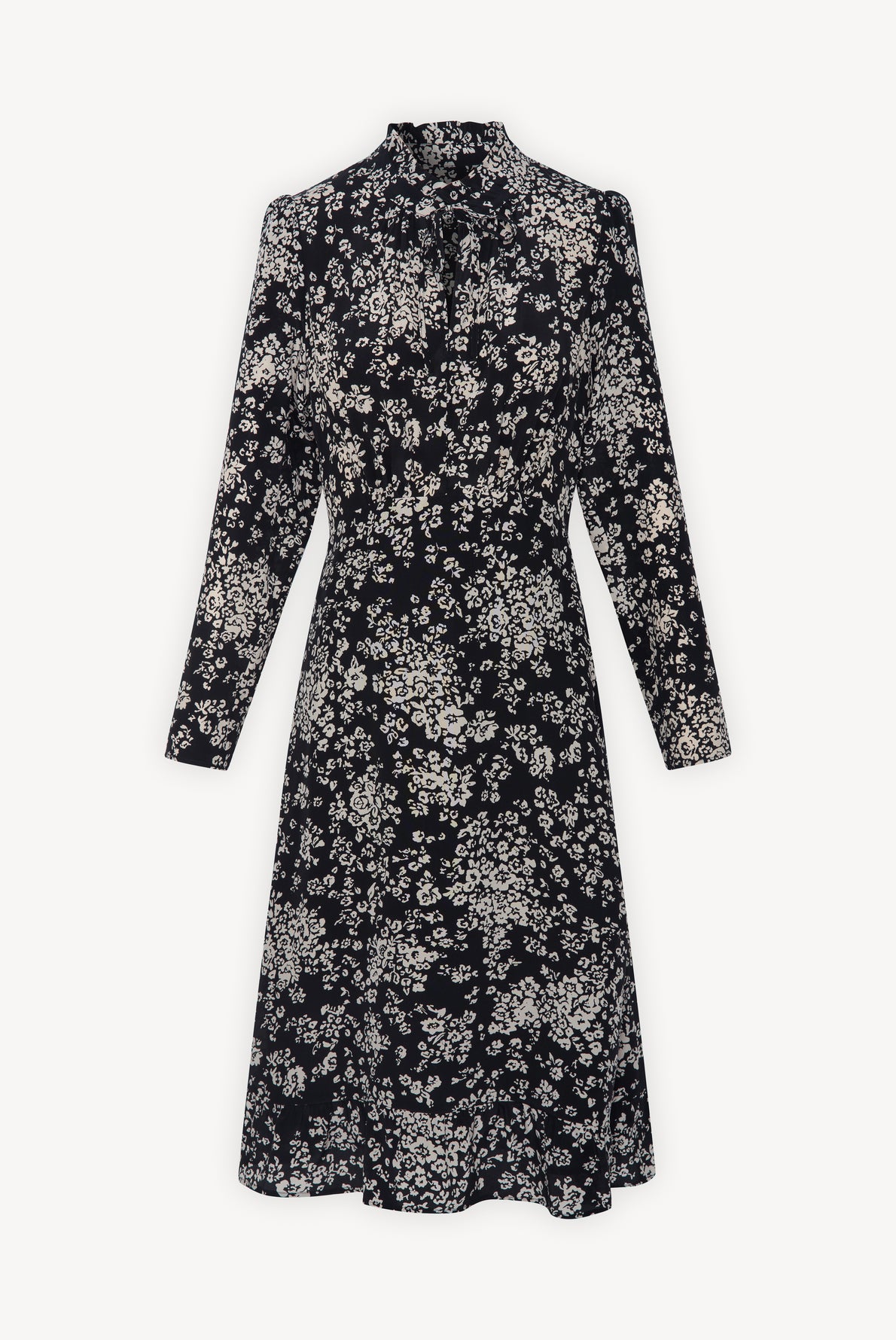 Robe longue en soie fleurie - JESS Faume - seconde main