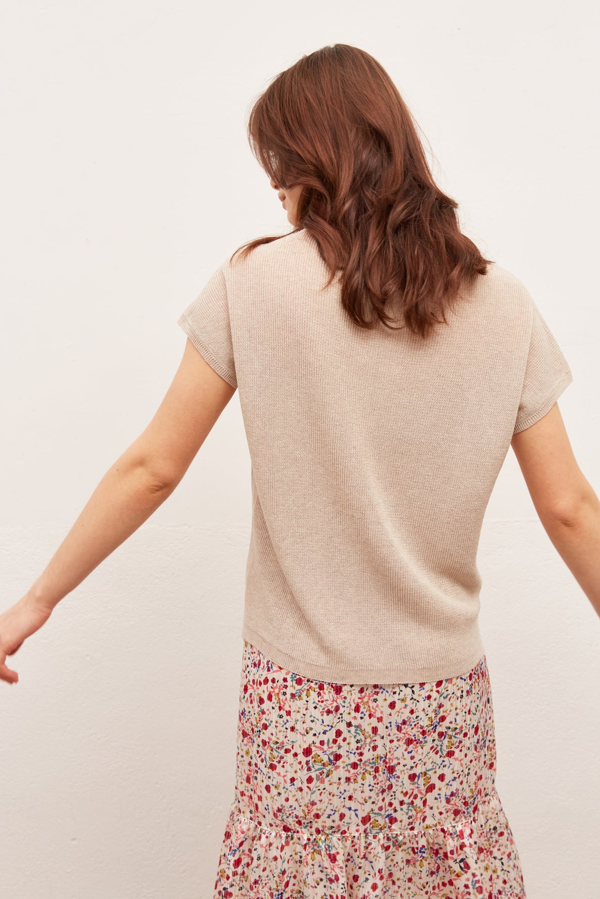 ENESS - Tee-shirt en maille Faume - seconde main