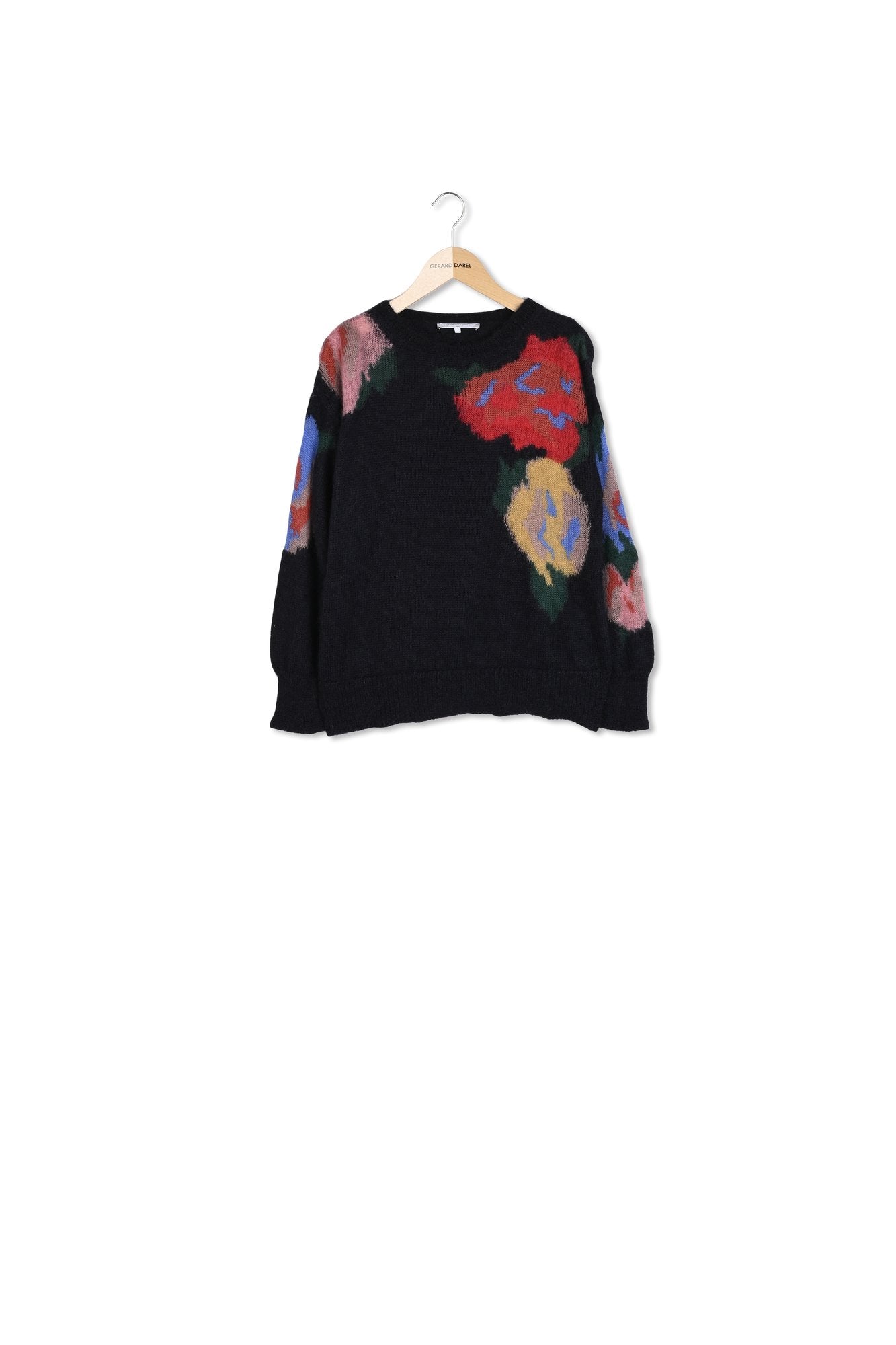 SALOME - Pull en mohair imprimé Faume - seconde main