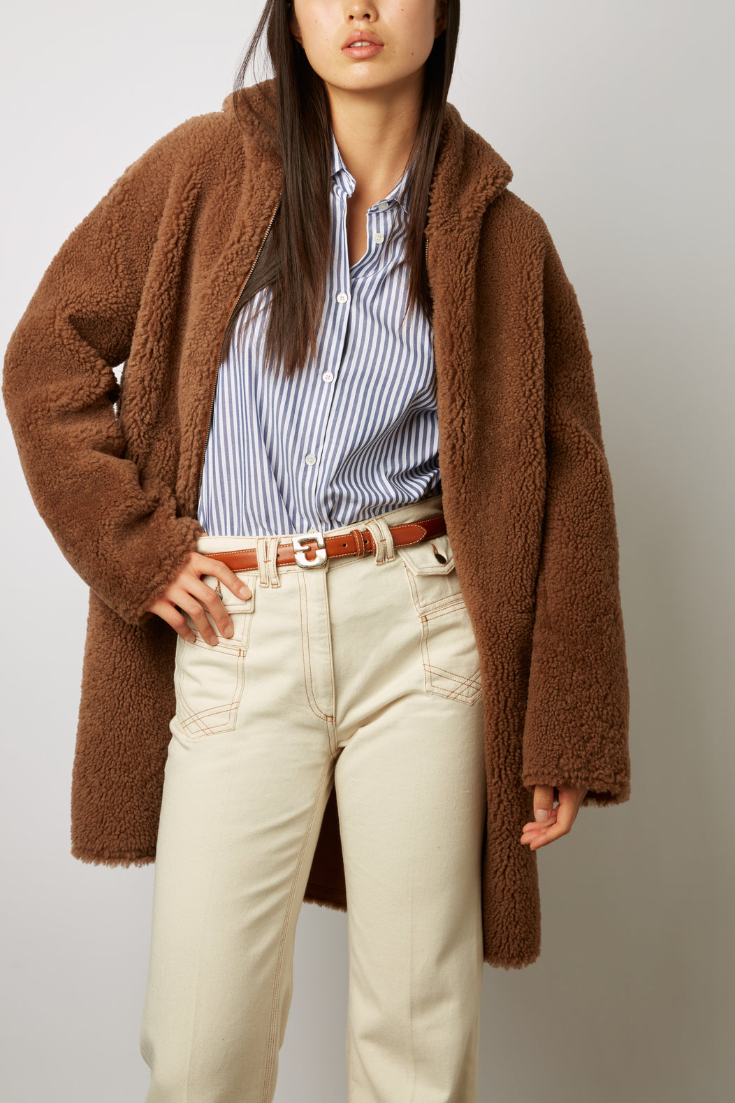 Manteau réversible en peau lainée - MAELISSE Faume - seconde main