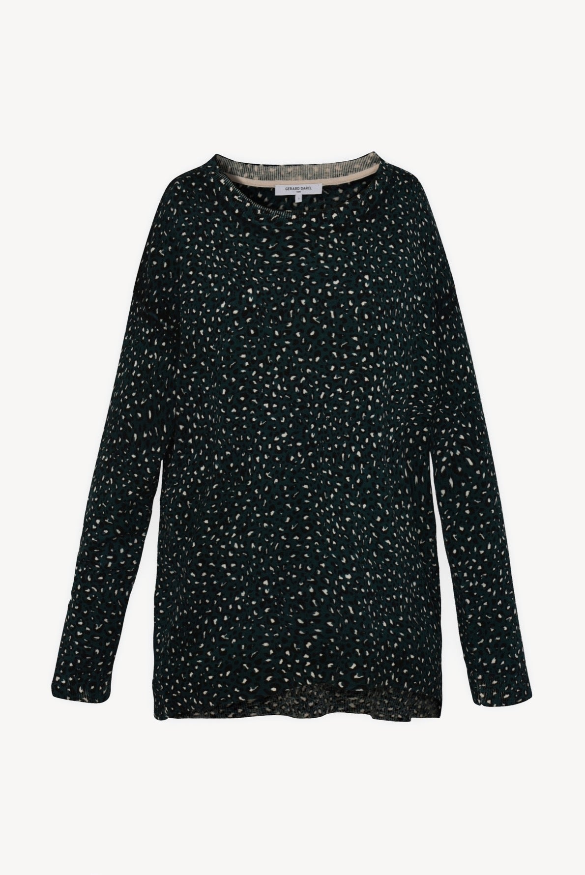 Pull en laine fine à imprimé animalier Faume - seconde main