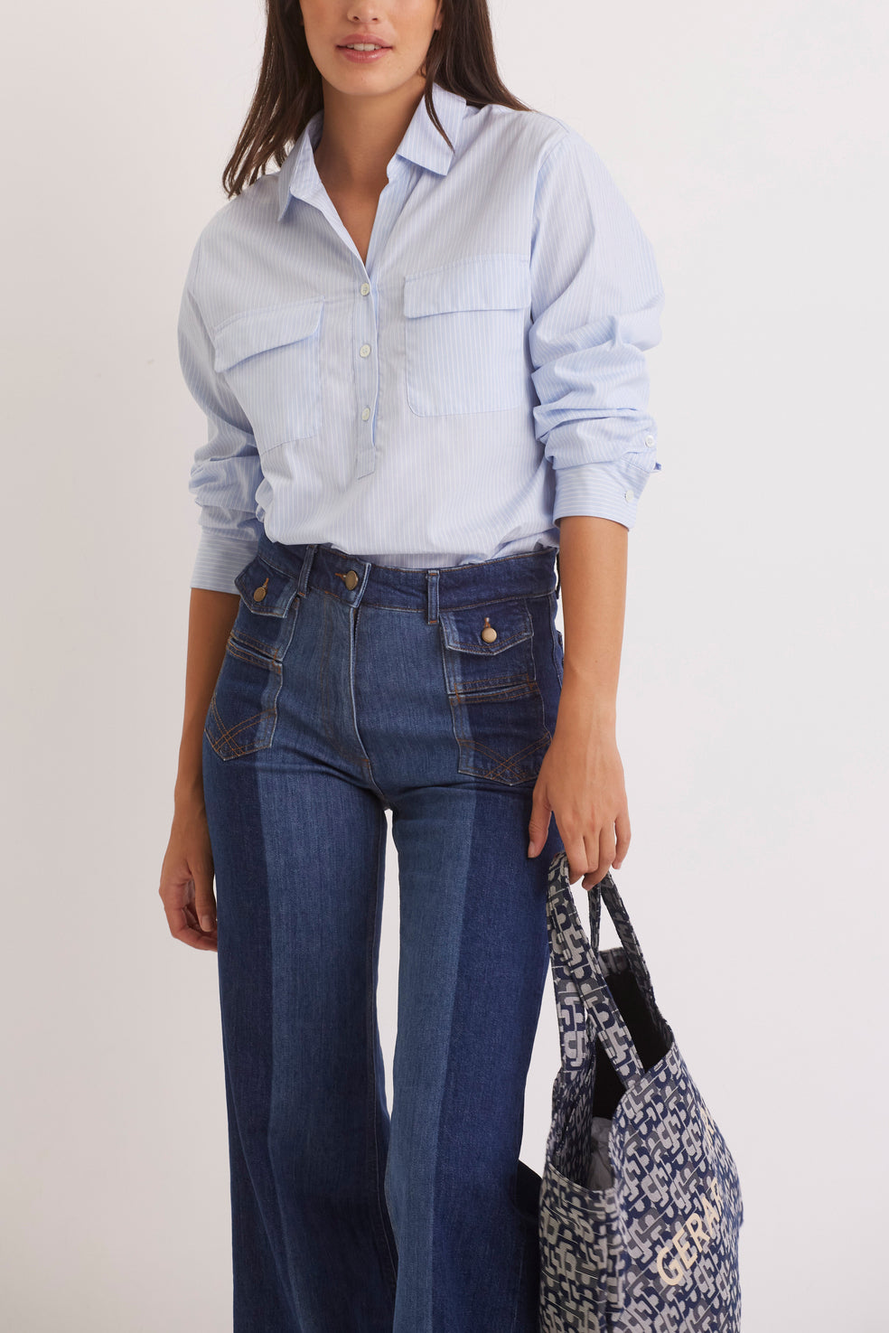 Chemise rayée en coton - CARA Faume - seconde main