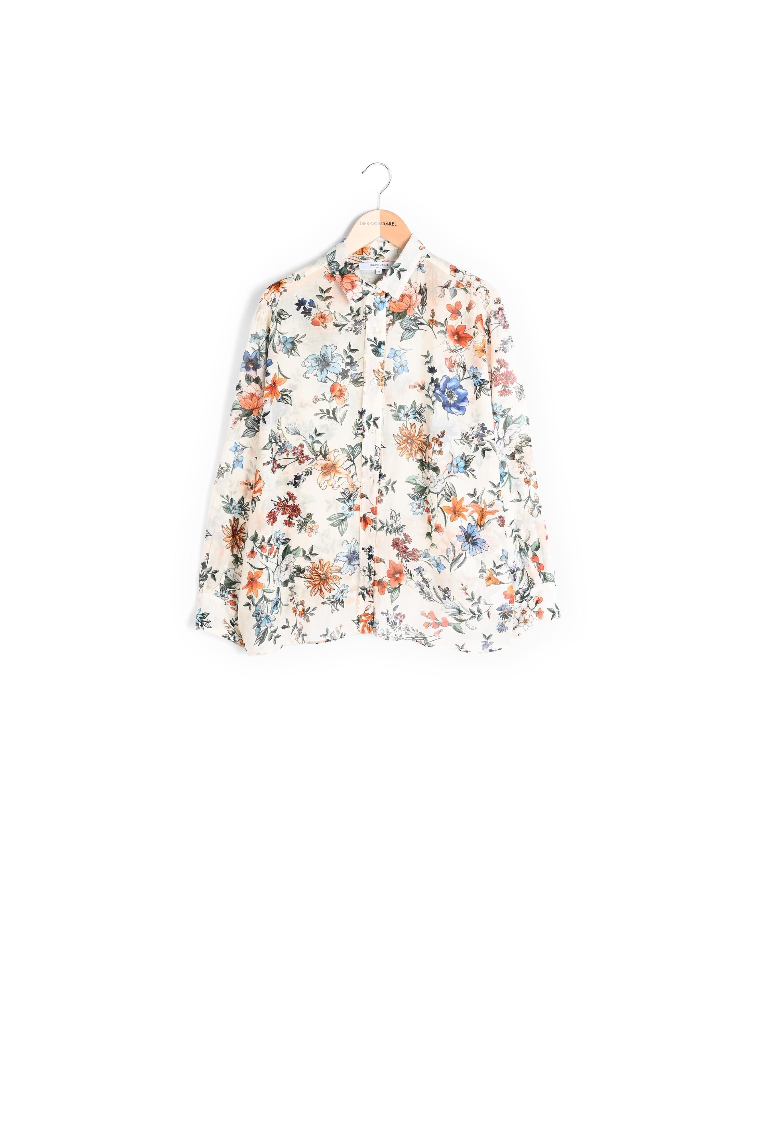 NESSA - Chemise fluide à imprimé floral Faume - seconde main