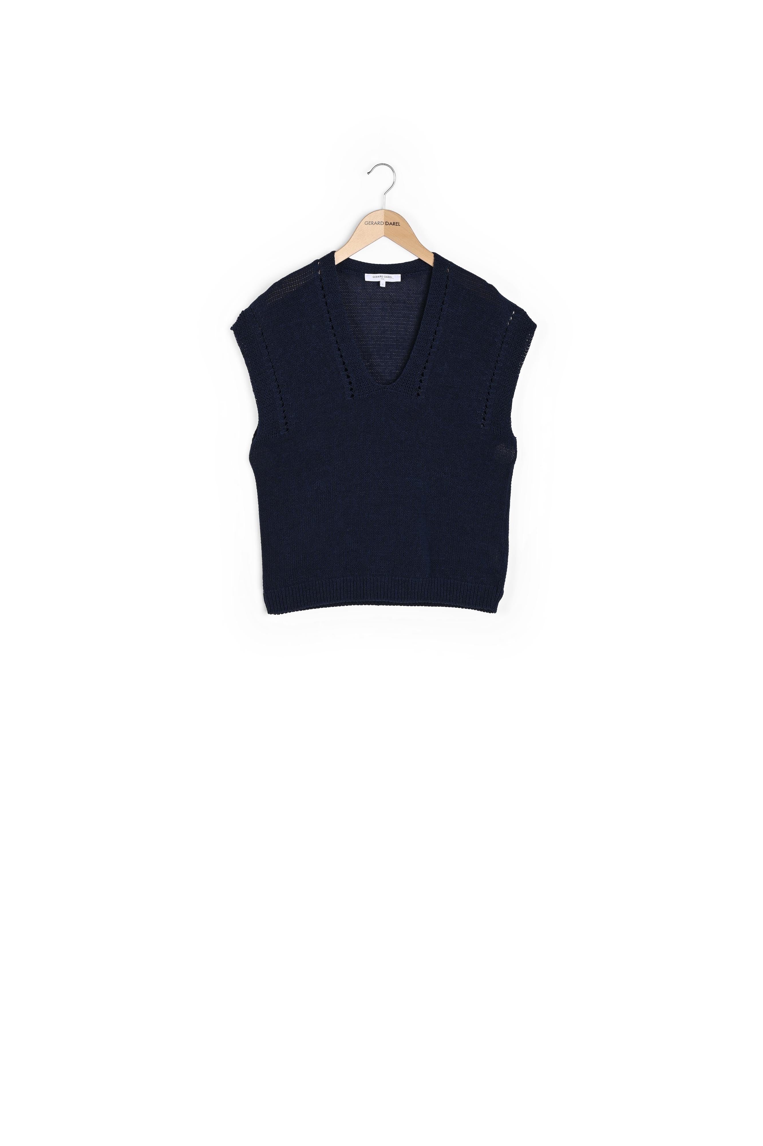 Pull sans manche en coton organique - LANAROSE Faume - seconde main