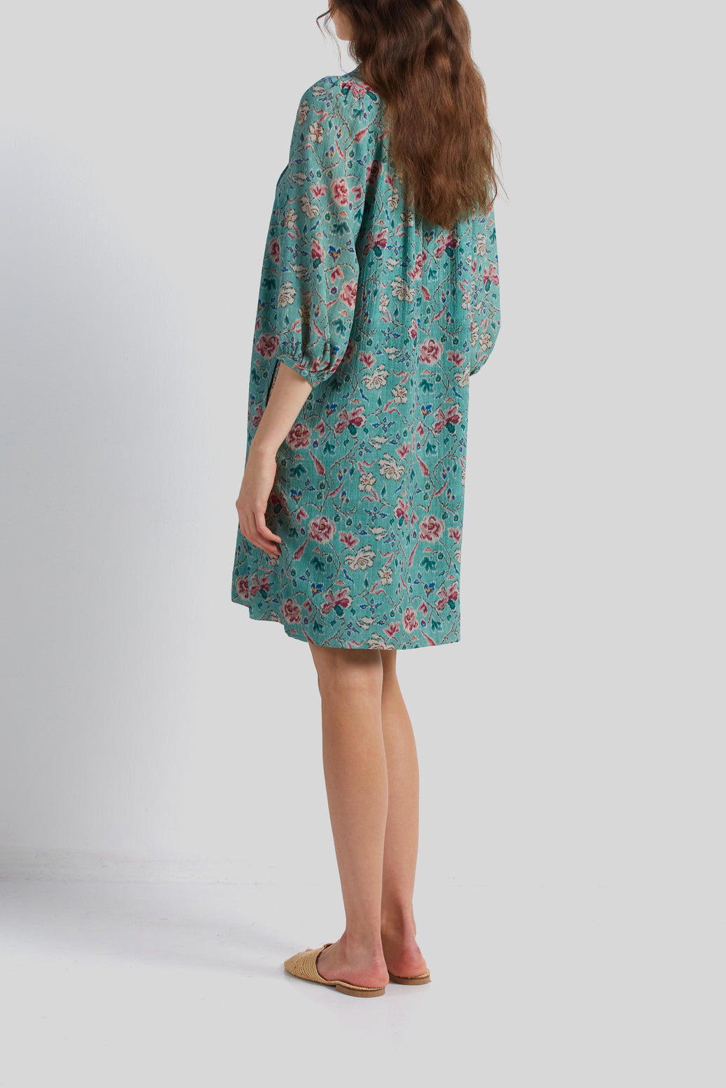 Robe à plastron smocké - JIA Faume - seconde main