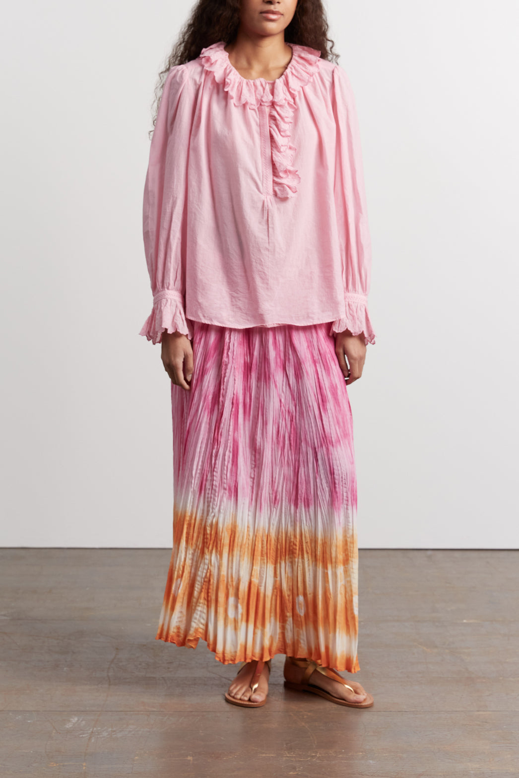 Blouse en 100% coton brodé - CHARLINE Faume - seconde main