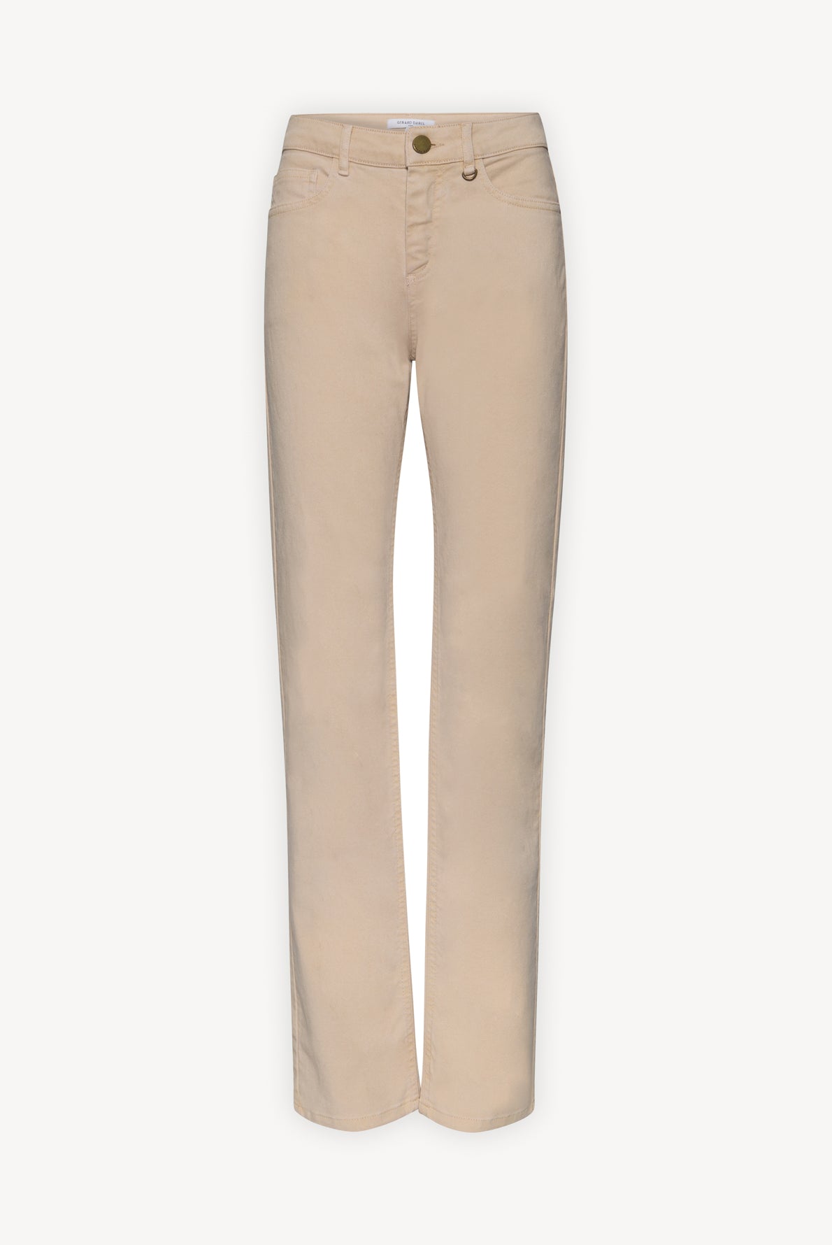 LILA - Pantalon cigarette en toile mélangée Faume - seconde main