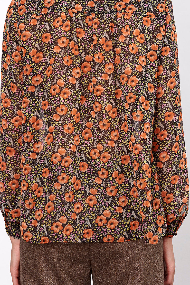 MYLANA - Chemisier fluide lavallière Faume - seconde main