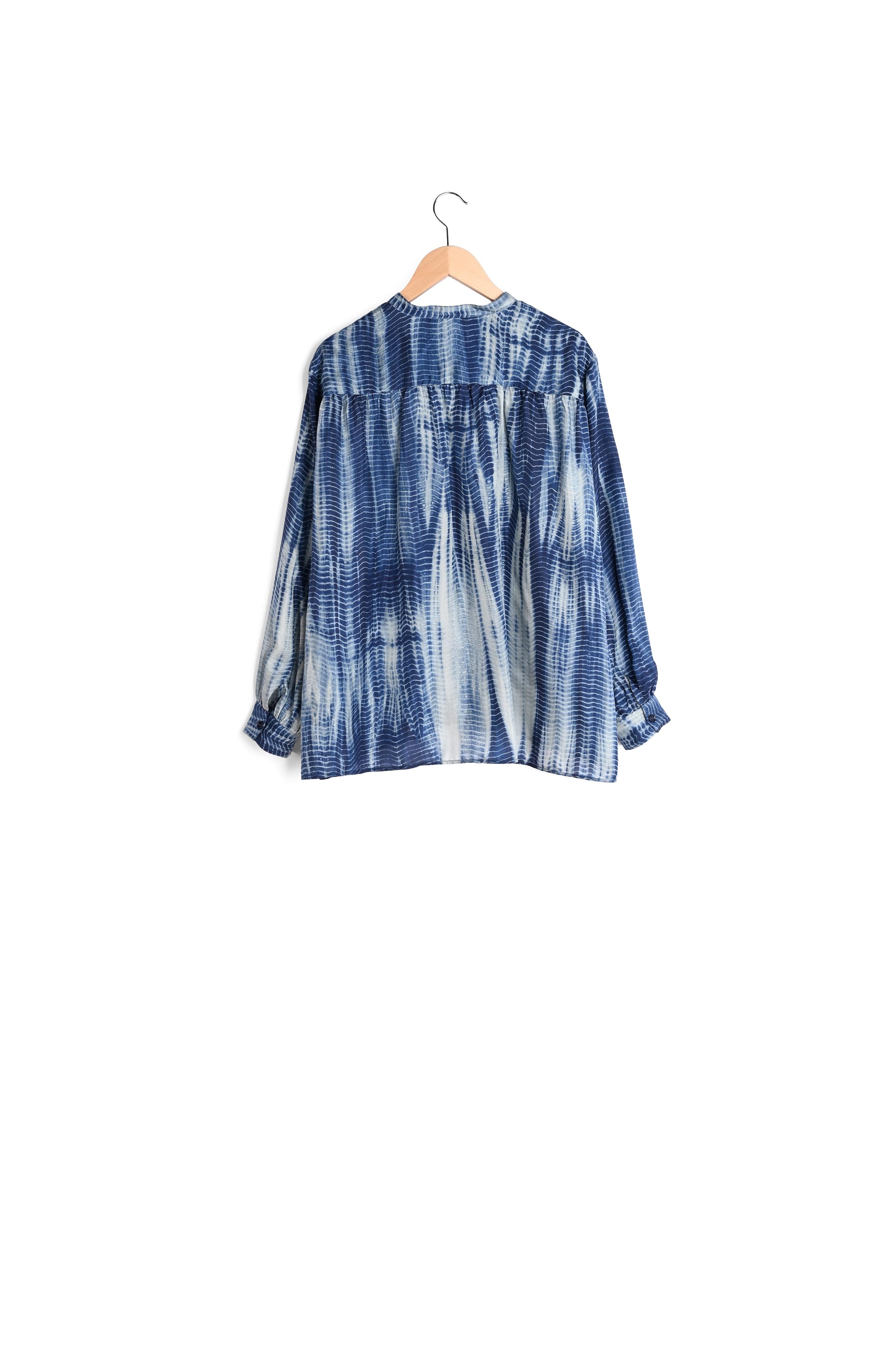 NAIM - Blouse en soie Tie and Dye Faume - seconde main