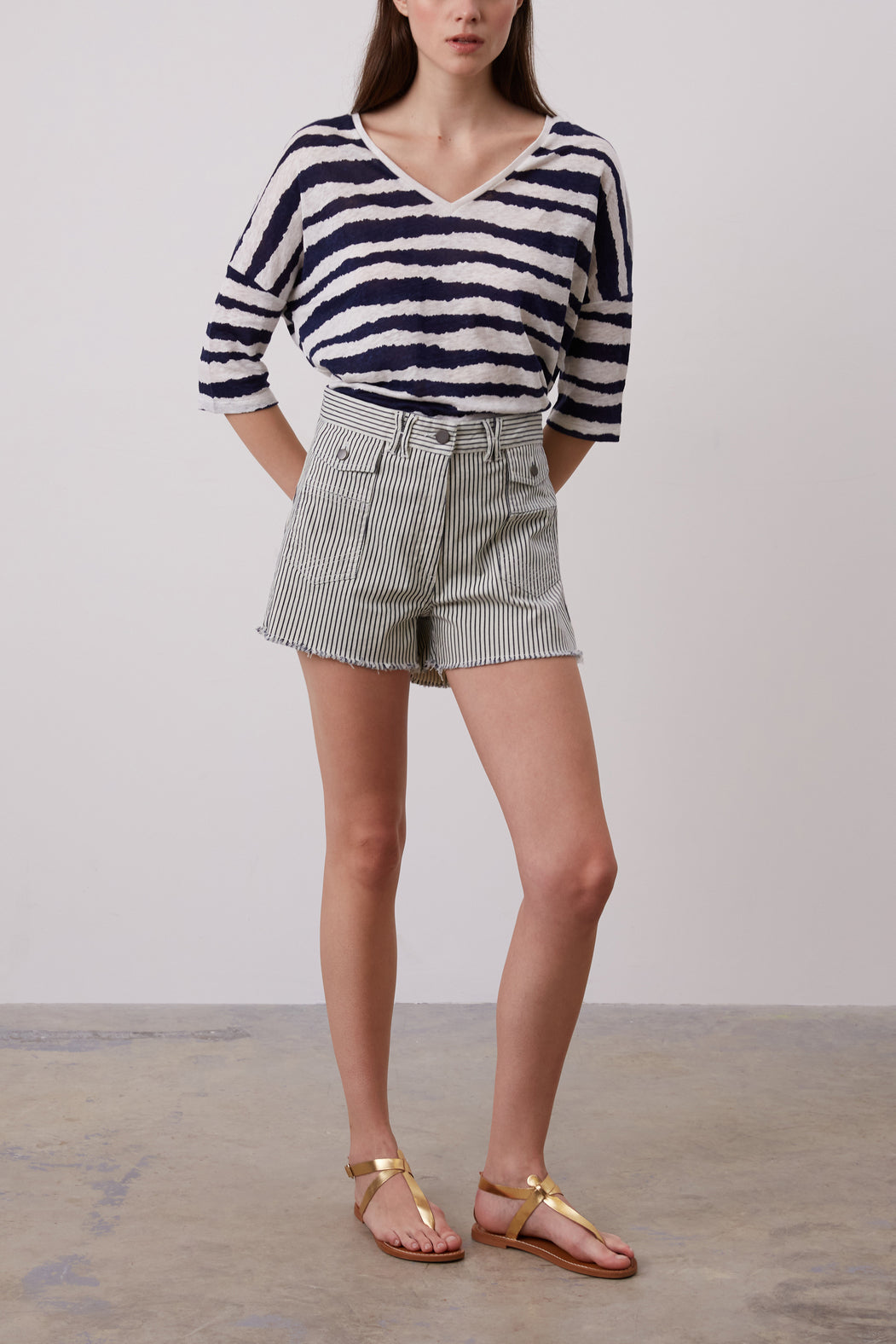 Short à rayures - FAREL Faume - seconde main