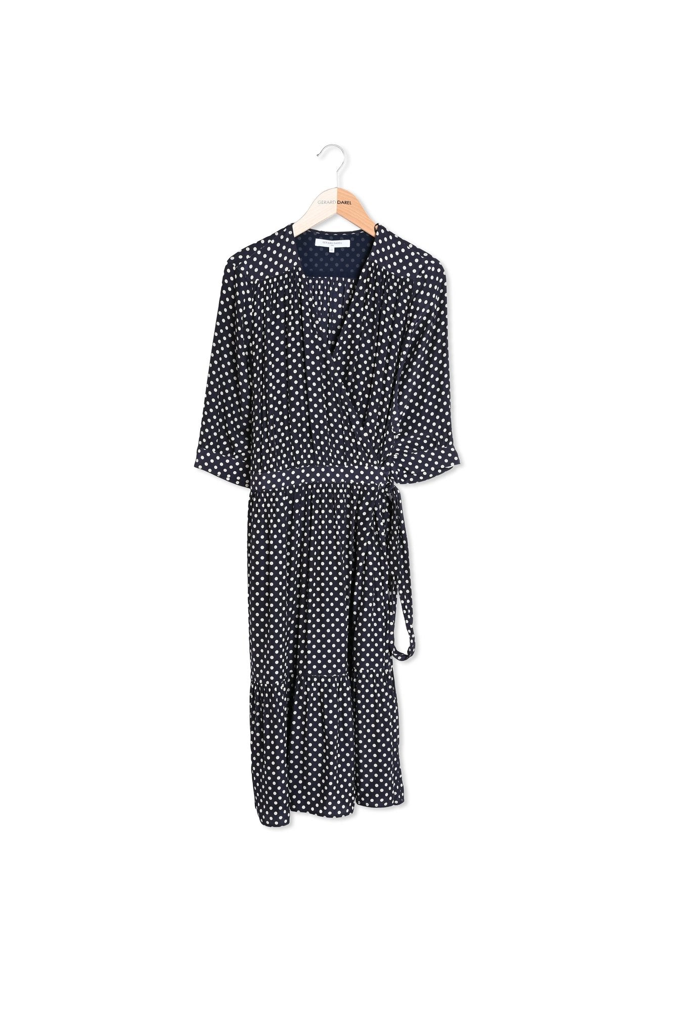 SASHA - Robe cache-c½ur à pois Faume - seconde main