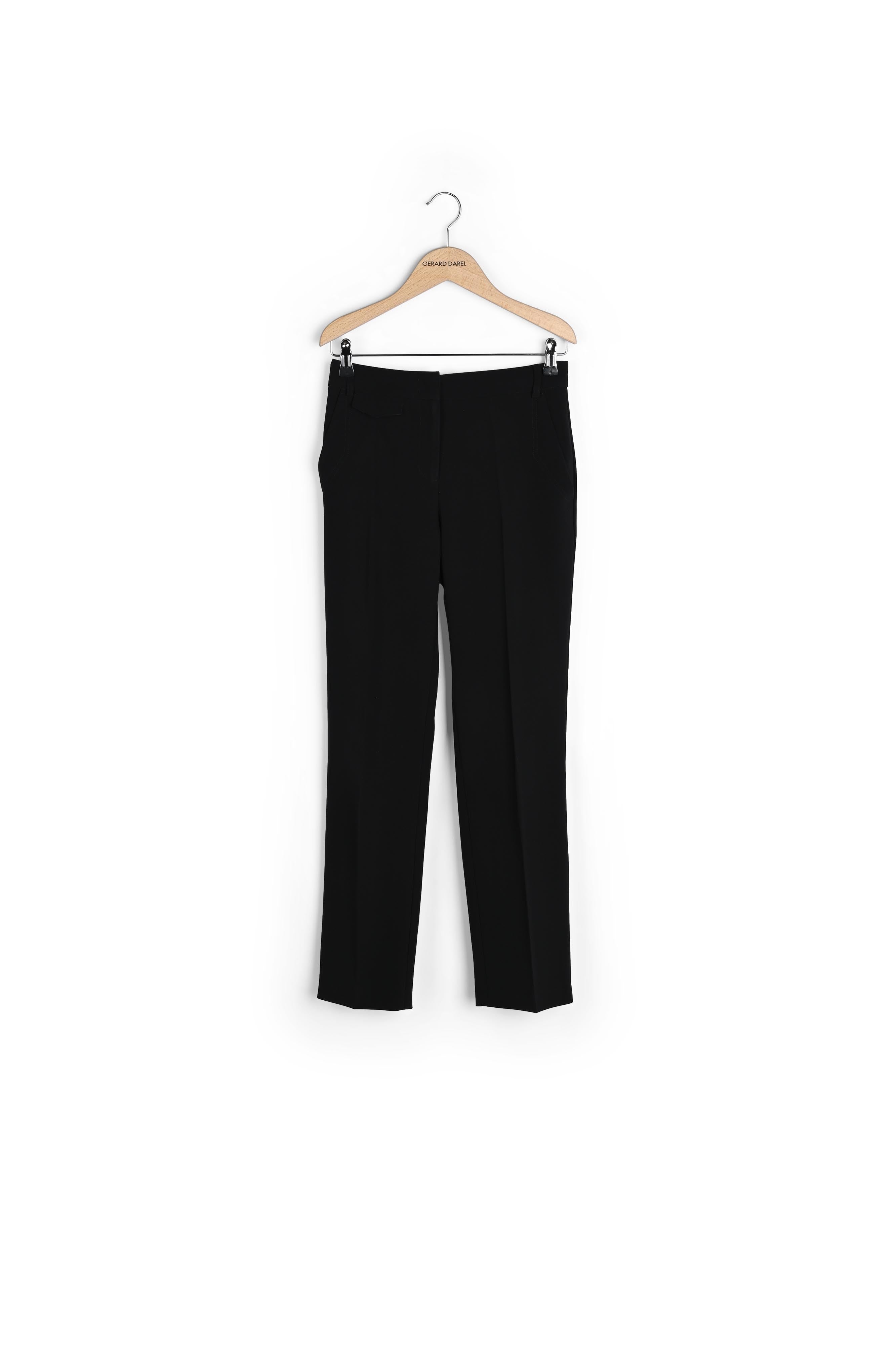 Pantalon droit avec surpiqûres ton sur ton - ELIO Faume - seconde main