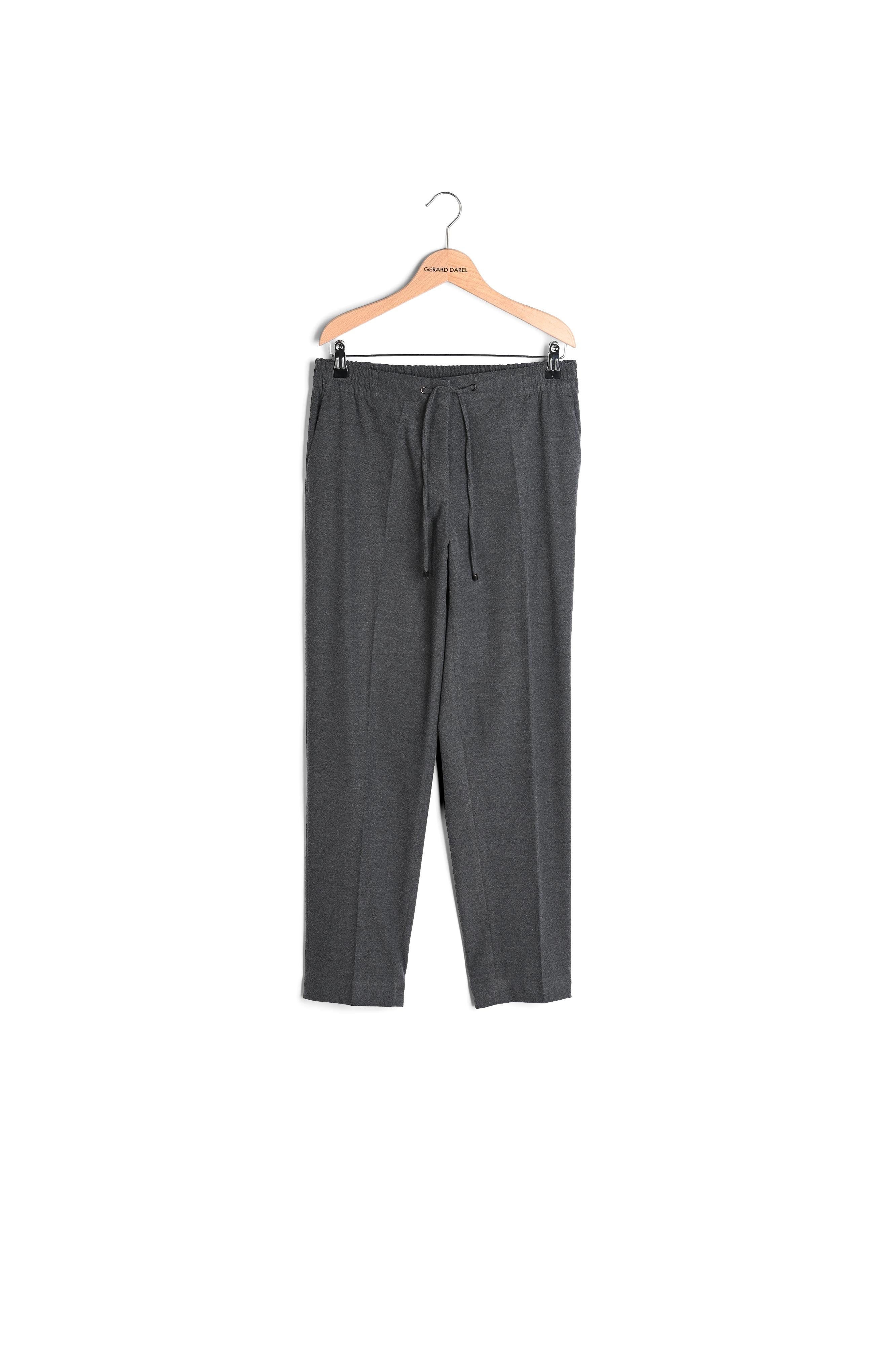 Pantalon en laine fine élastiqué à la taille - ELINDA Faume - seconde main