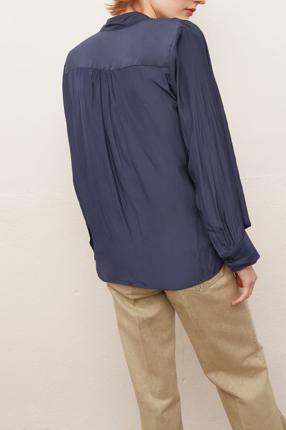 NORA - Blouse au toucher soyeux Faume - seconde main