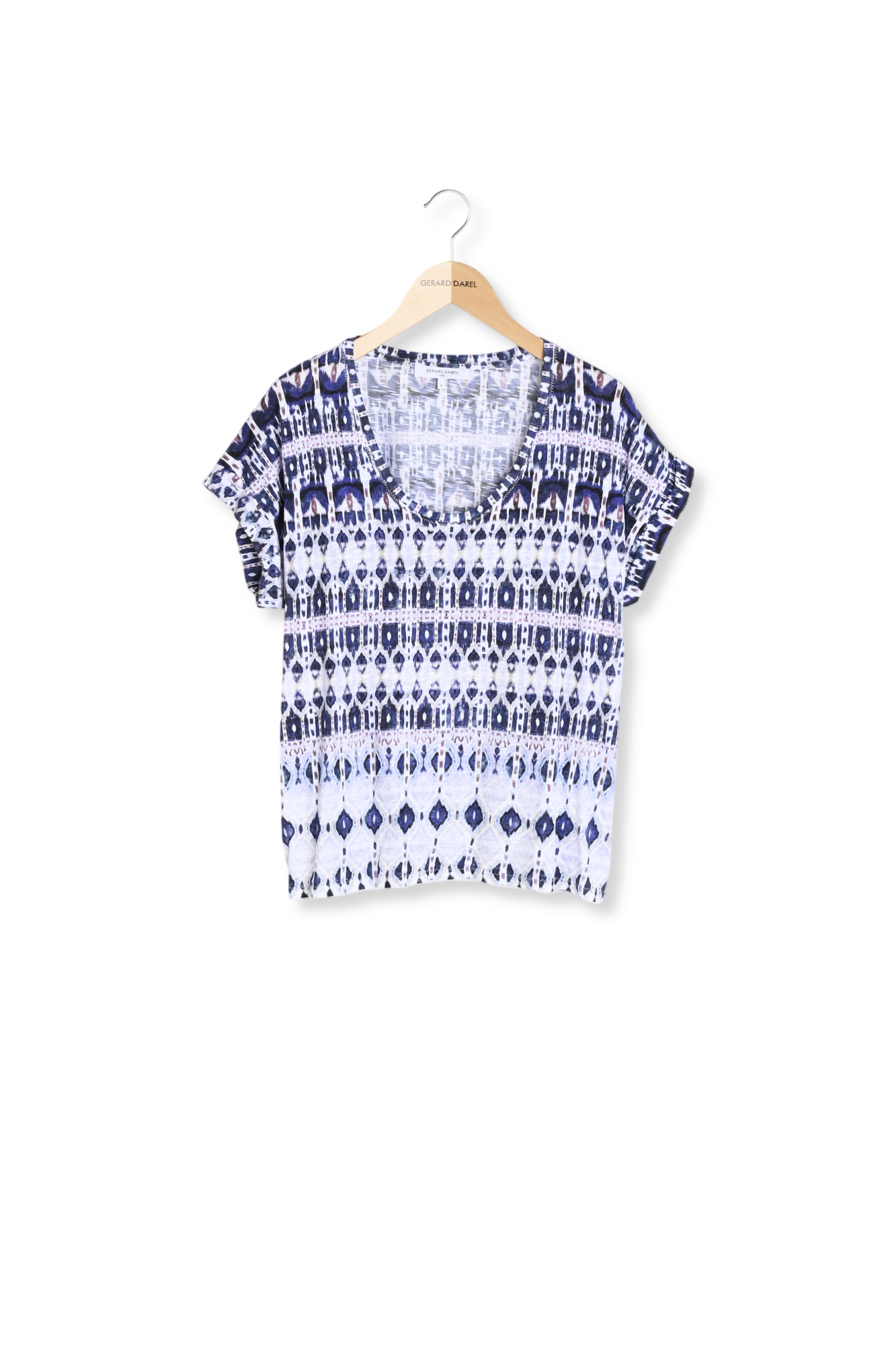 Tee-shirt ethnique en coton mélangé - AALYA Faume - seconde main