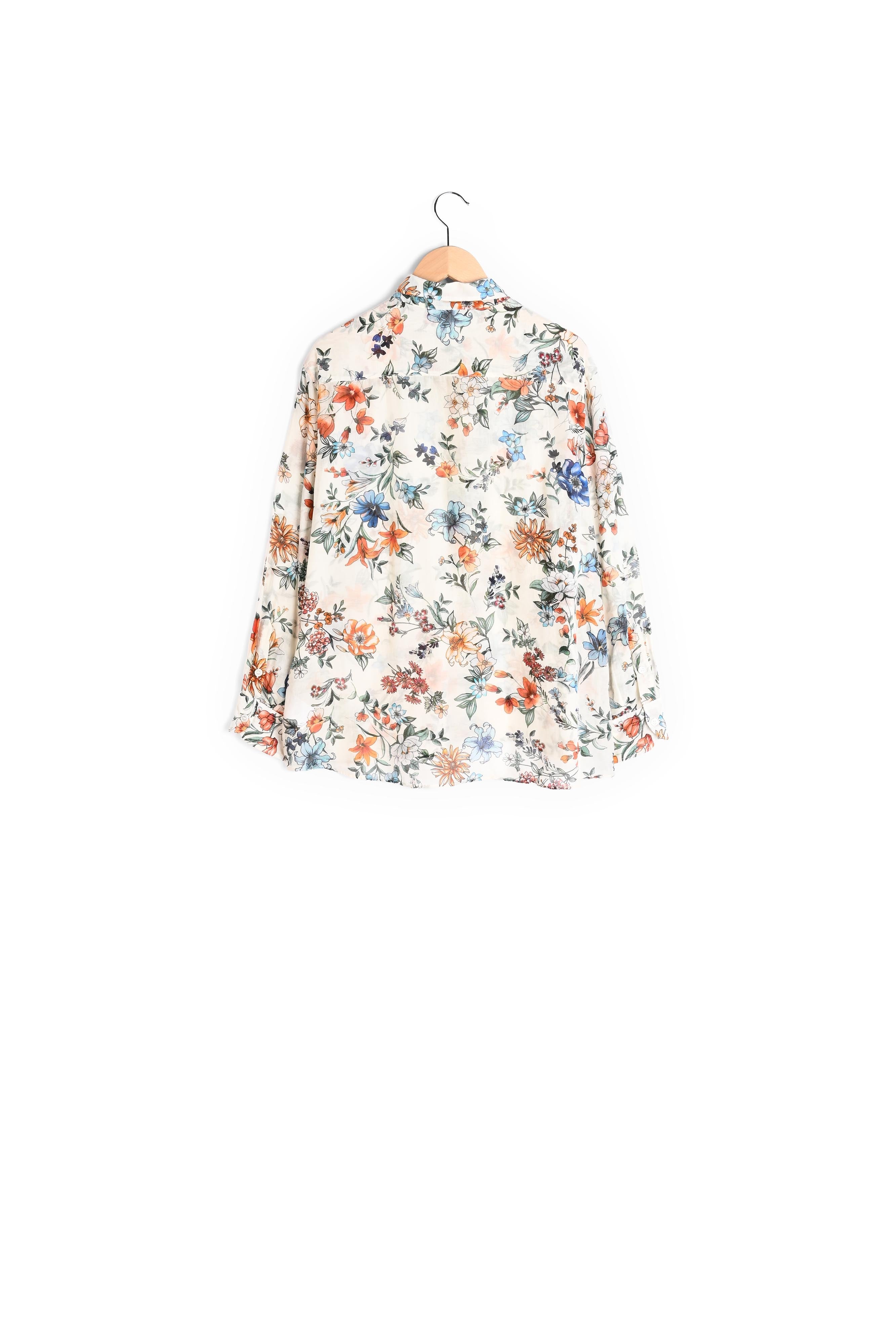 NESSA - Chemise fluide à imprimé floral Faume - seconde main