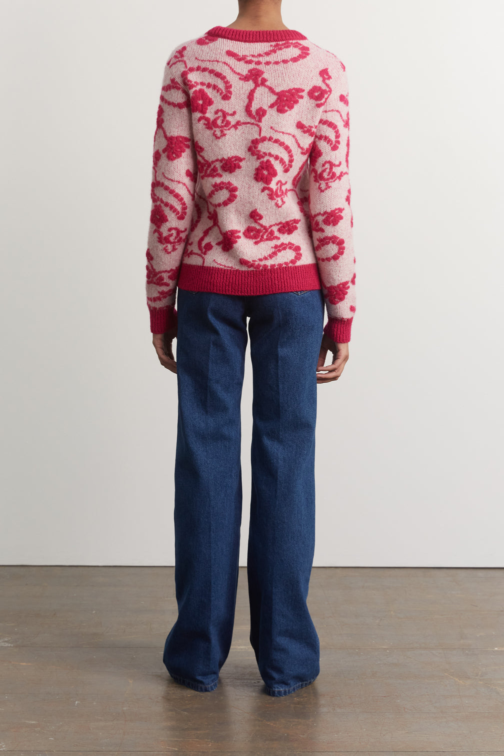 Pull Jacquard en laine mélangée - BOWI Faume - seconde main