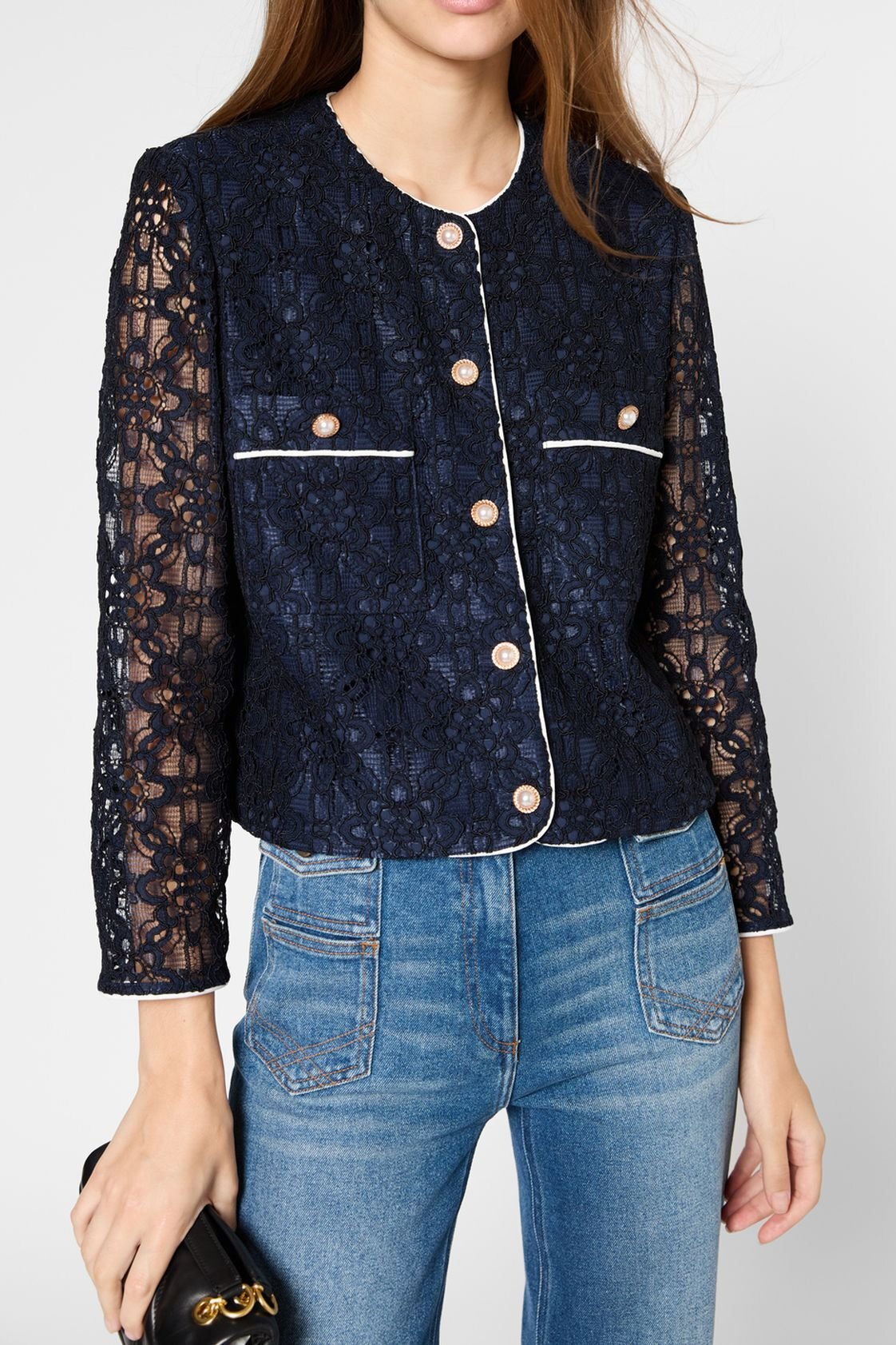 Veste courte en dentelle - RISA Faume - seconde main