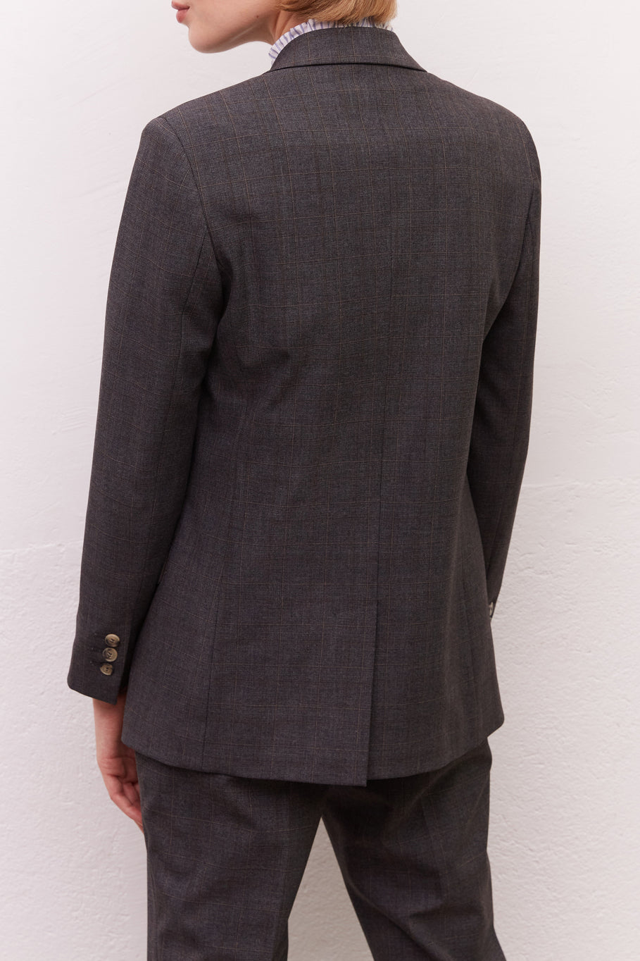 Veste à carreaux à double boutonnage - NORA Faume - seconde main
