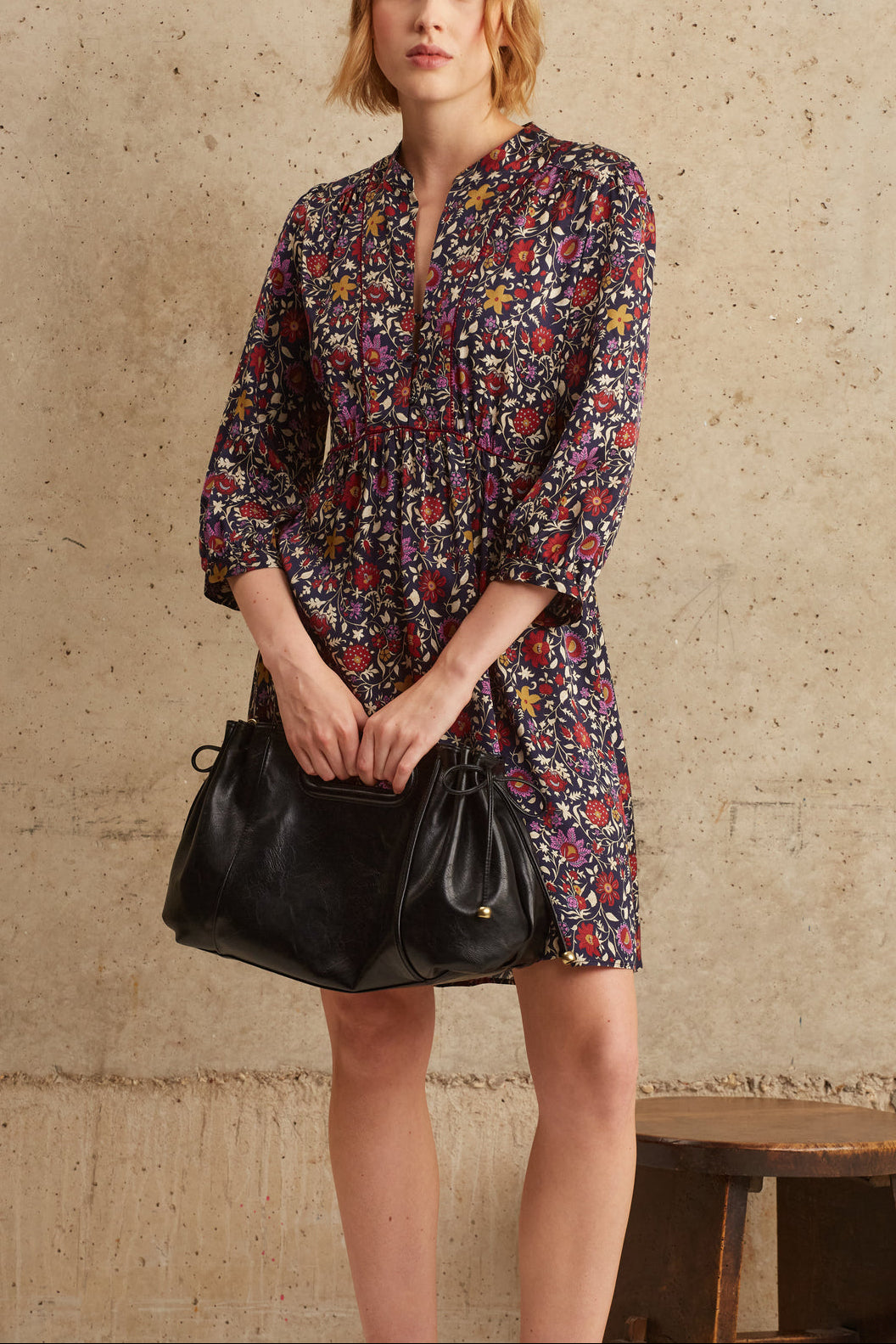 Robe à imprimé fleuri - JERI Faume - seconde main