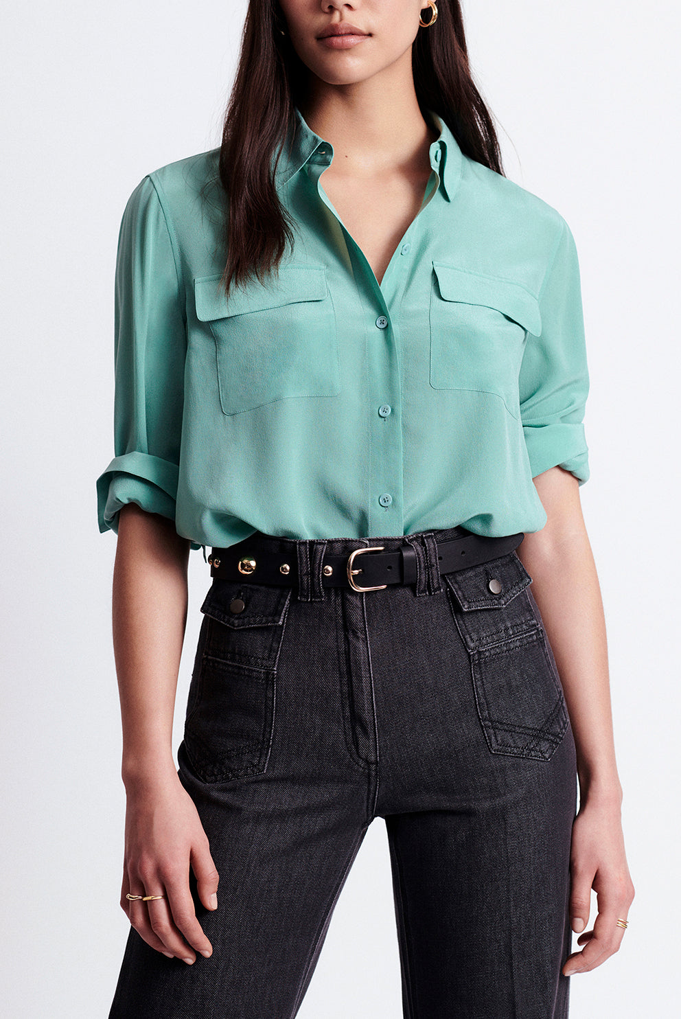 NEVE - Chemisier en soie Faume - seconde main