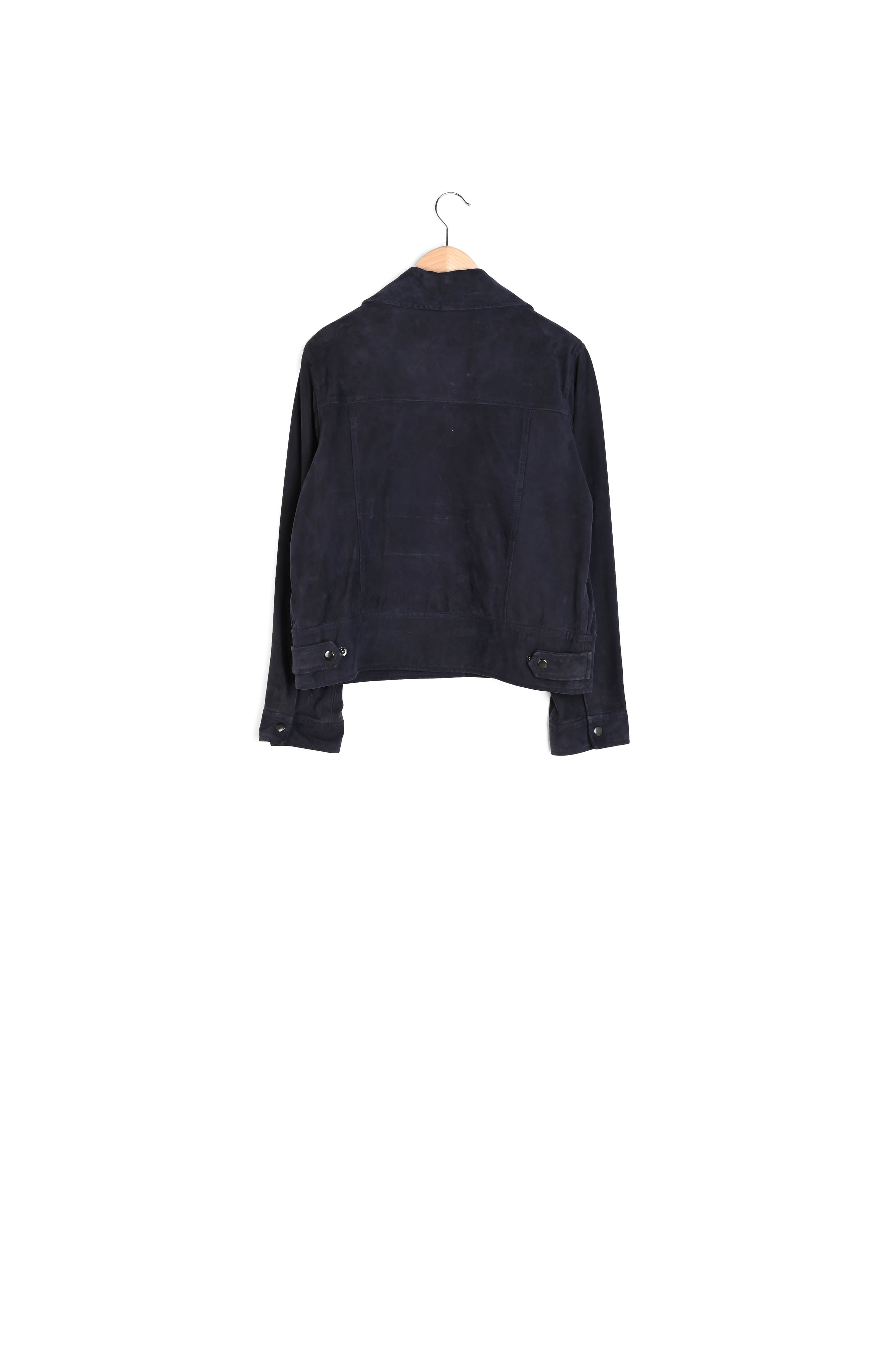 GERMANA - Veste courte en chèvre velours Faume - seconde main