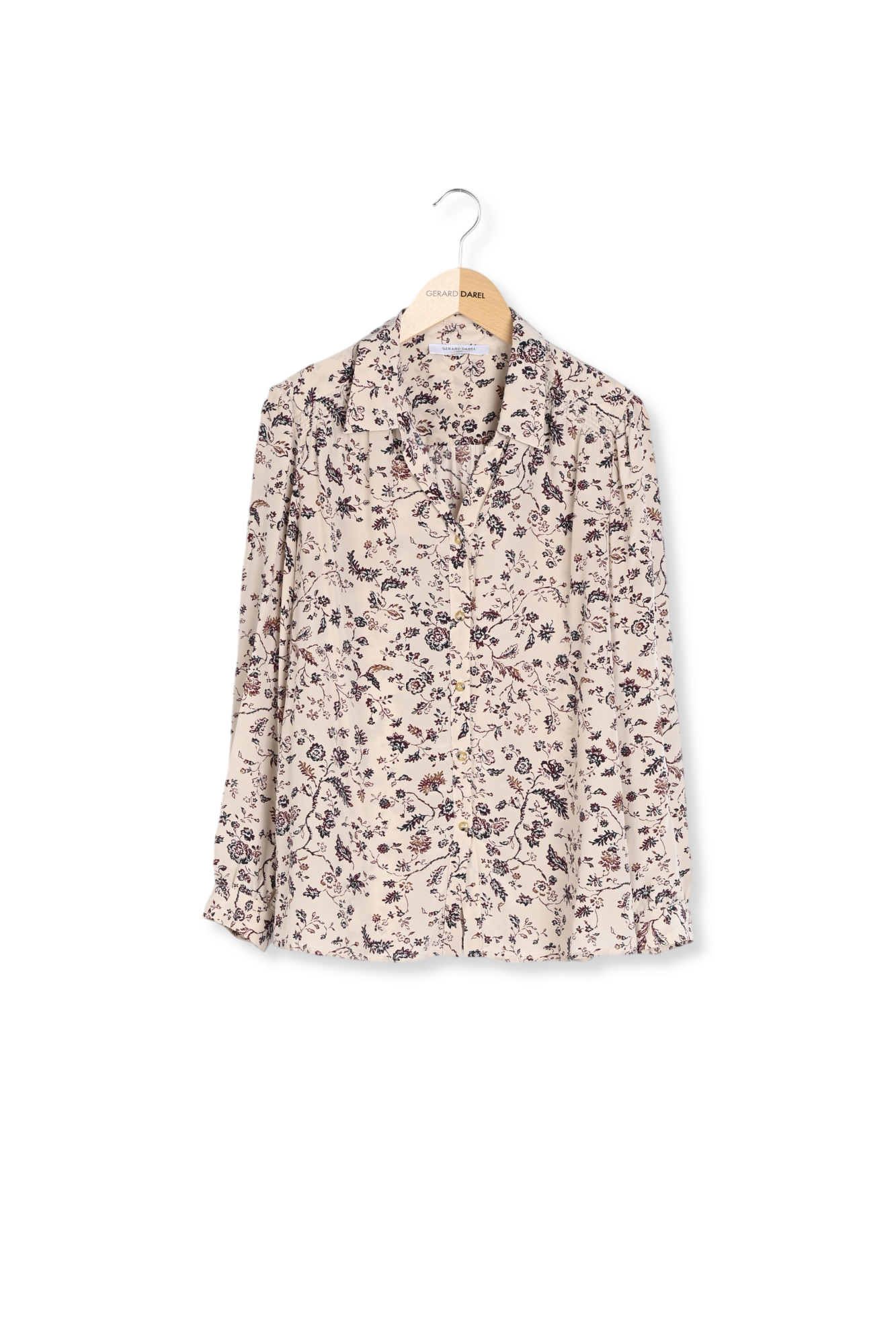 Chemise en soie fleuri - CARA Faume - seconde main