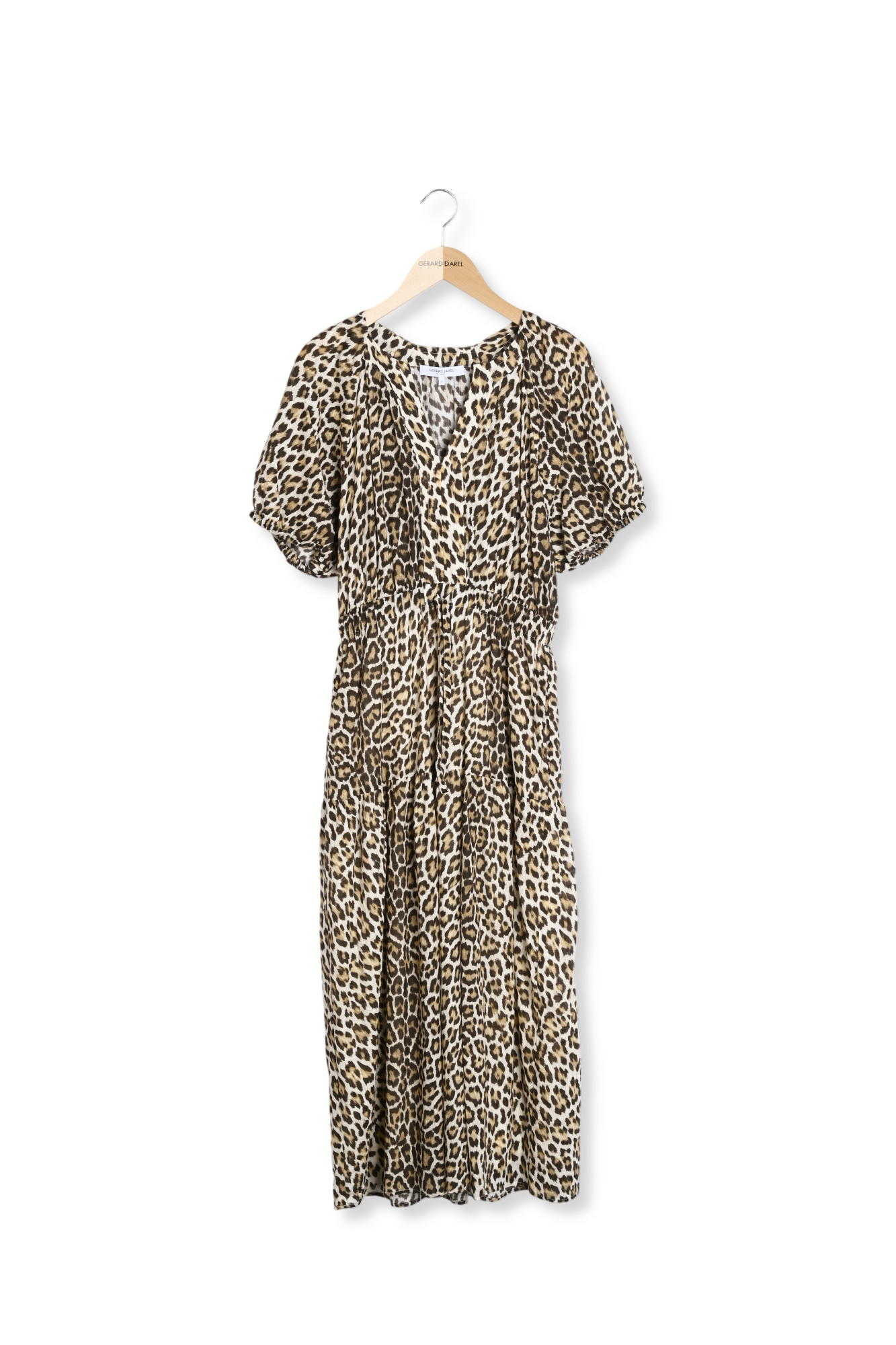 Robe longue en coton léopard - PERLE Faume - seconde main