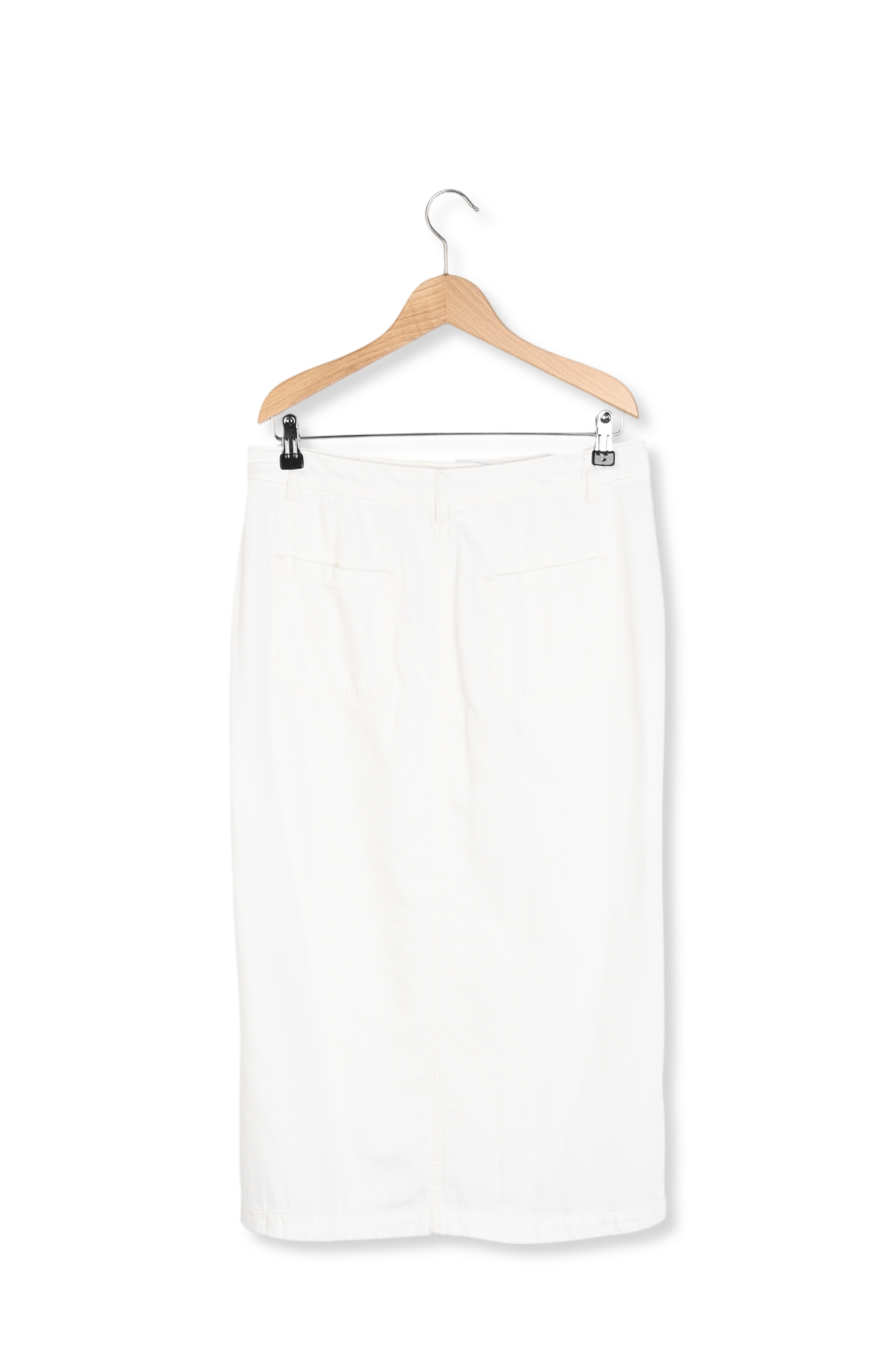 Jupe droite en coton et lin - VICTORIA Faume - seconde main