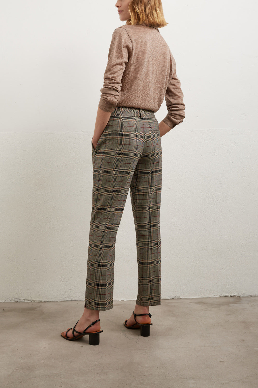 LILLIA - Pantalon 7/8 prince de galles Faume - seconde main