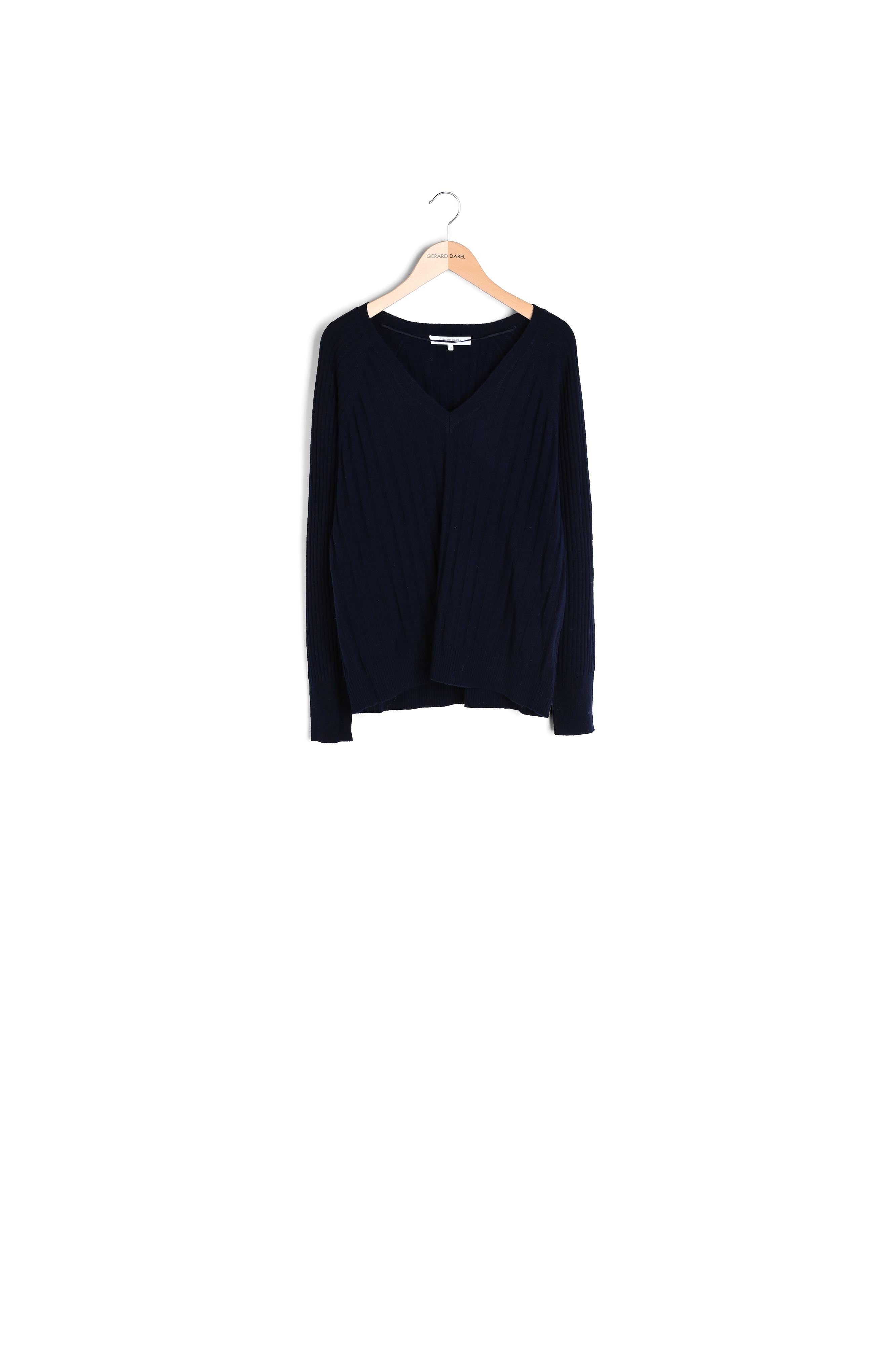 Pull en laine en maille côtelée - LAUREEN Faume - seconde main