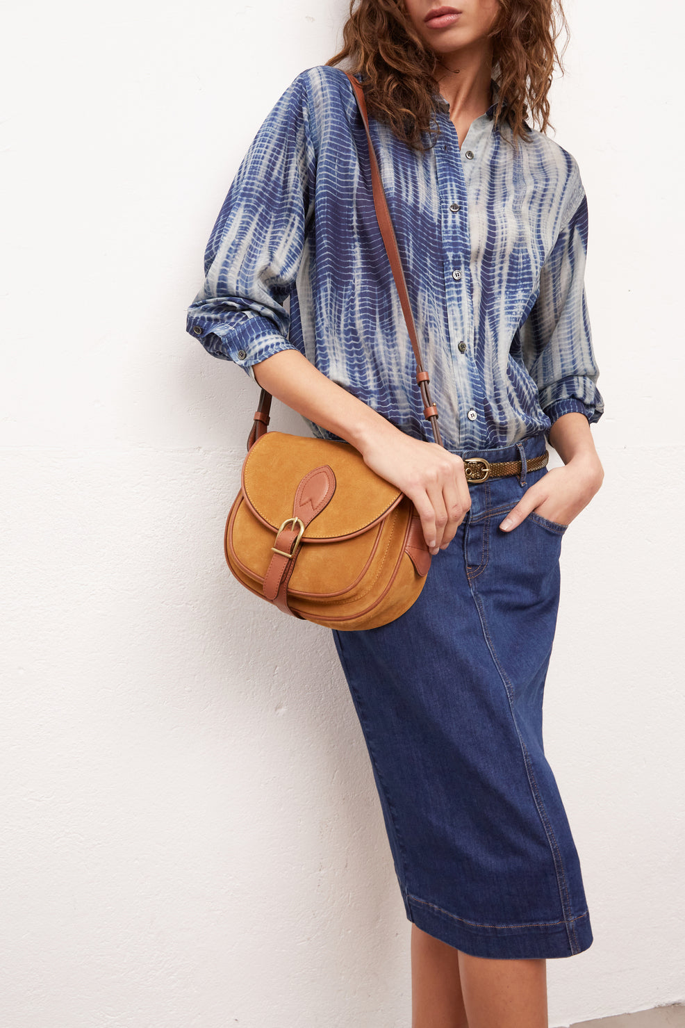 Jupe crayon en jean Stretch Faume - seconde main