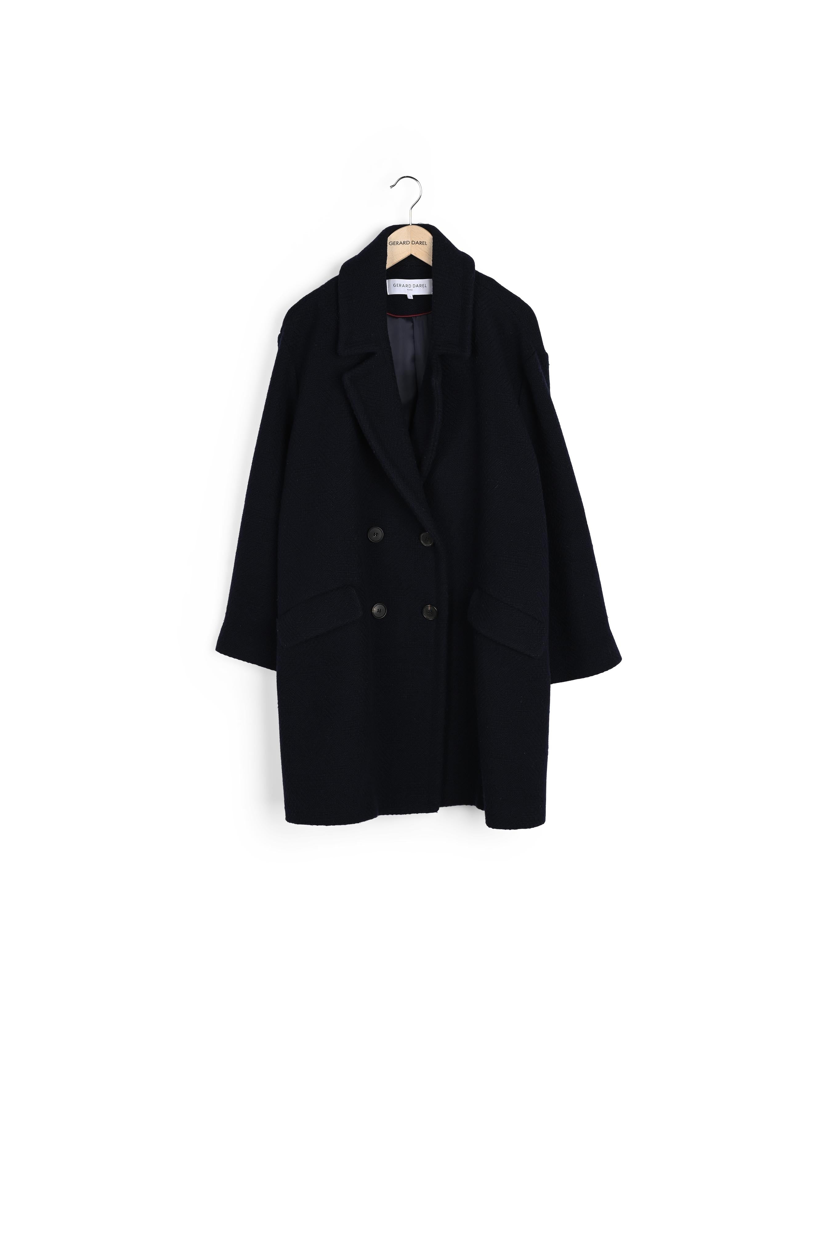 Manteau oversize en jacquard - SARAH Faume - seconde main